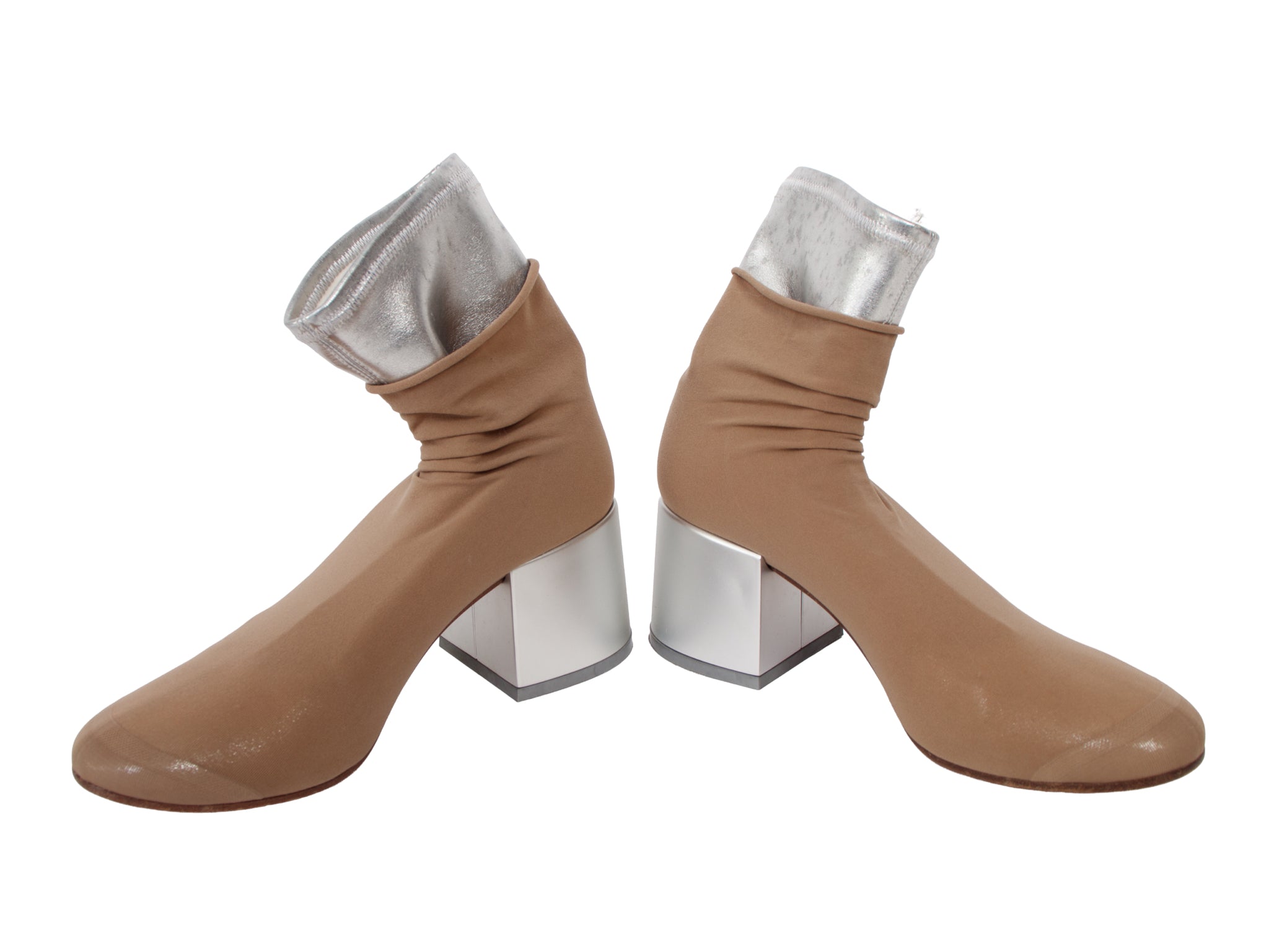 メキシコマン様用　Maison Martin Margielaチェスター44 MM6 Maison Margiela Metallic Leather Stocking Boots – Mercy Vintage
