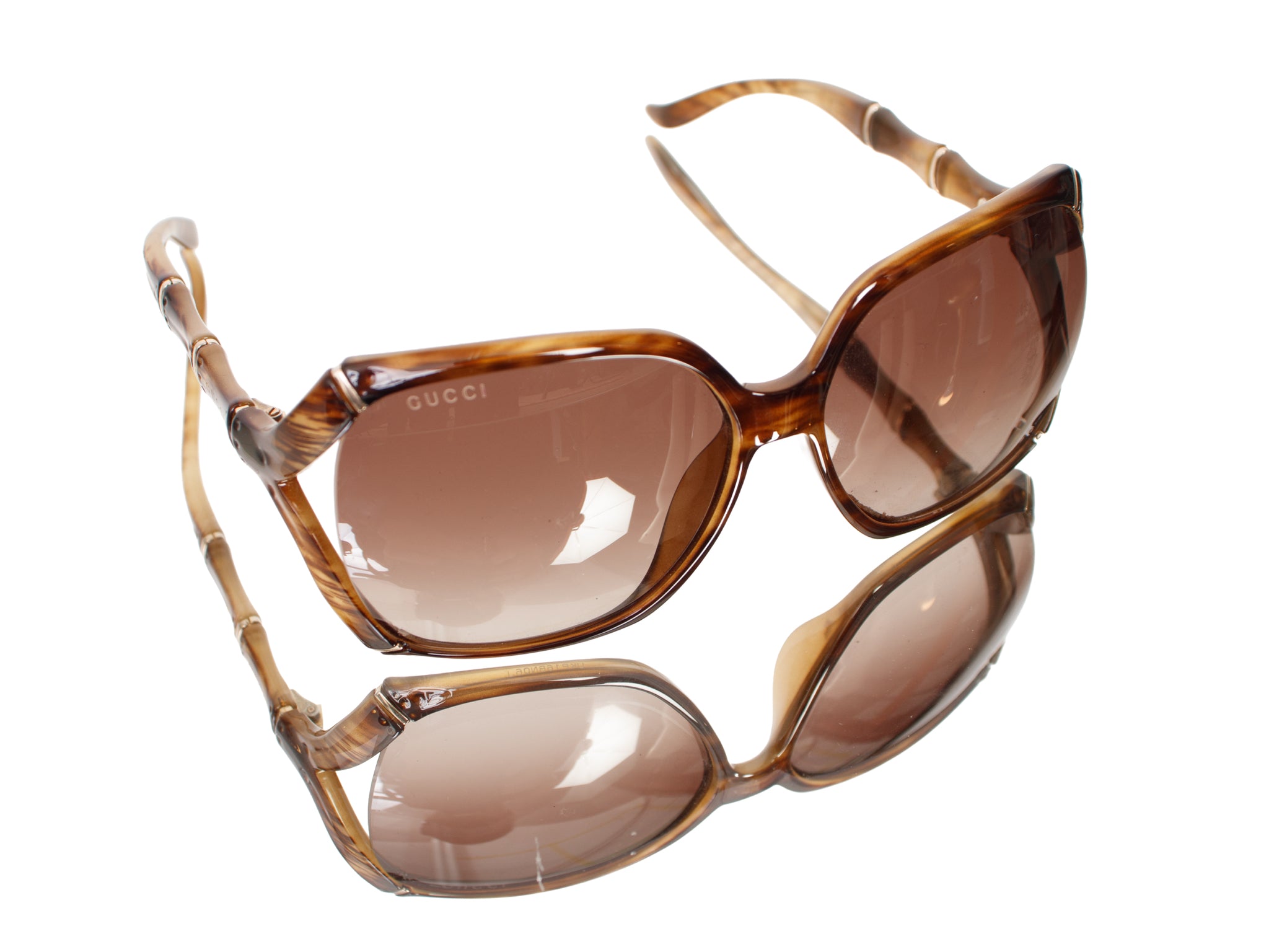 Gucci Oversize Bamboo Square Sunglasses