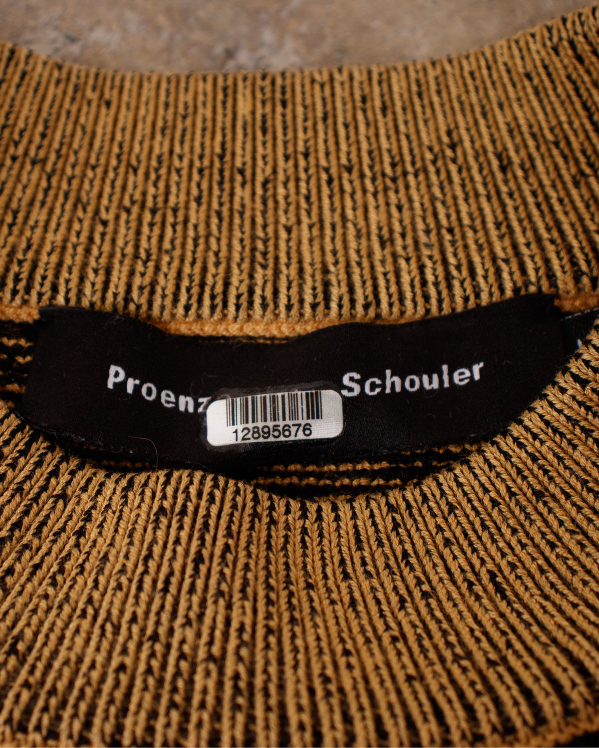 Proenza Schouler Tiger Stripe Crop Sweater