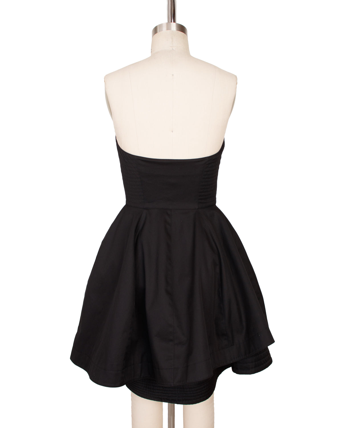 Claude Montana Strapless Zip Cocktail Dress
