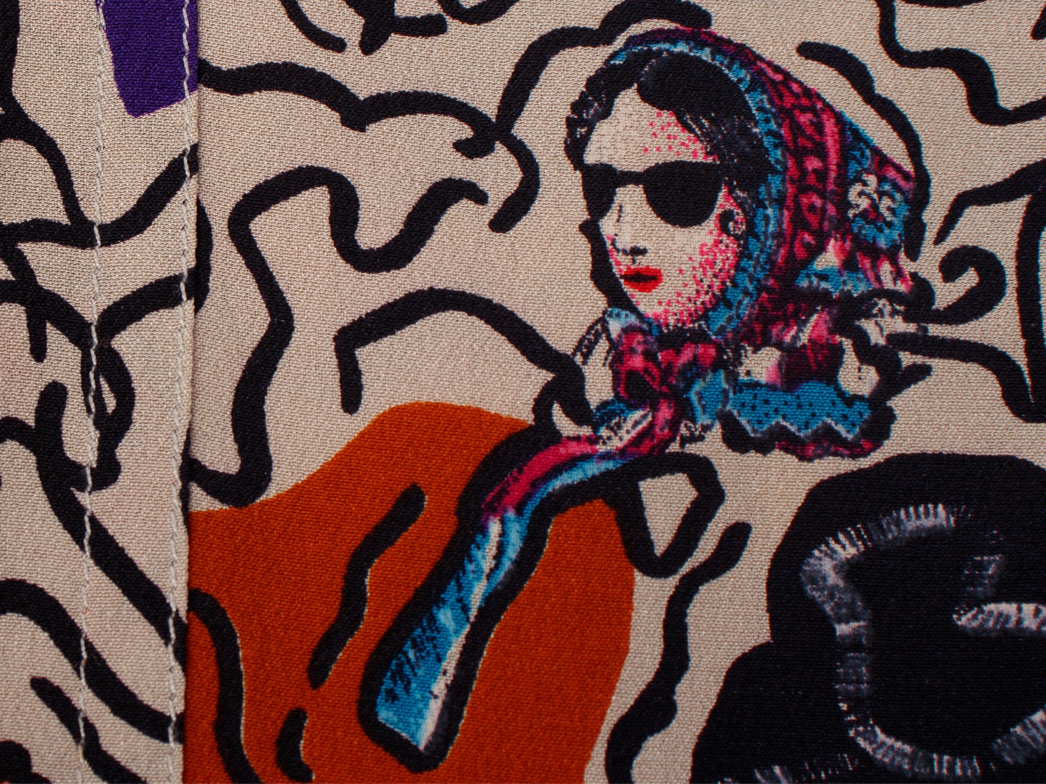 Bergdorf Goodman Novelty Fashion Print Blouse
