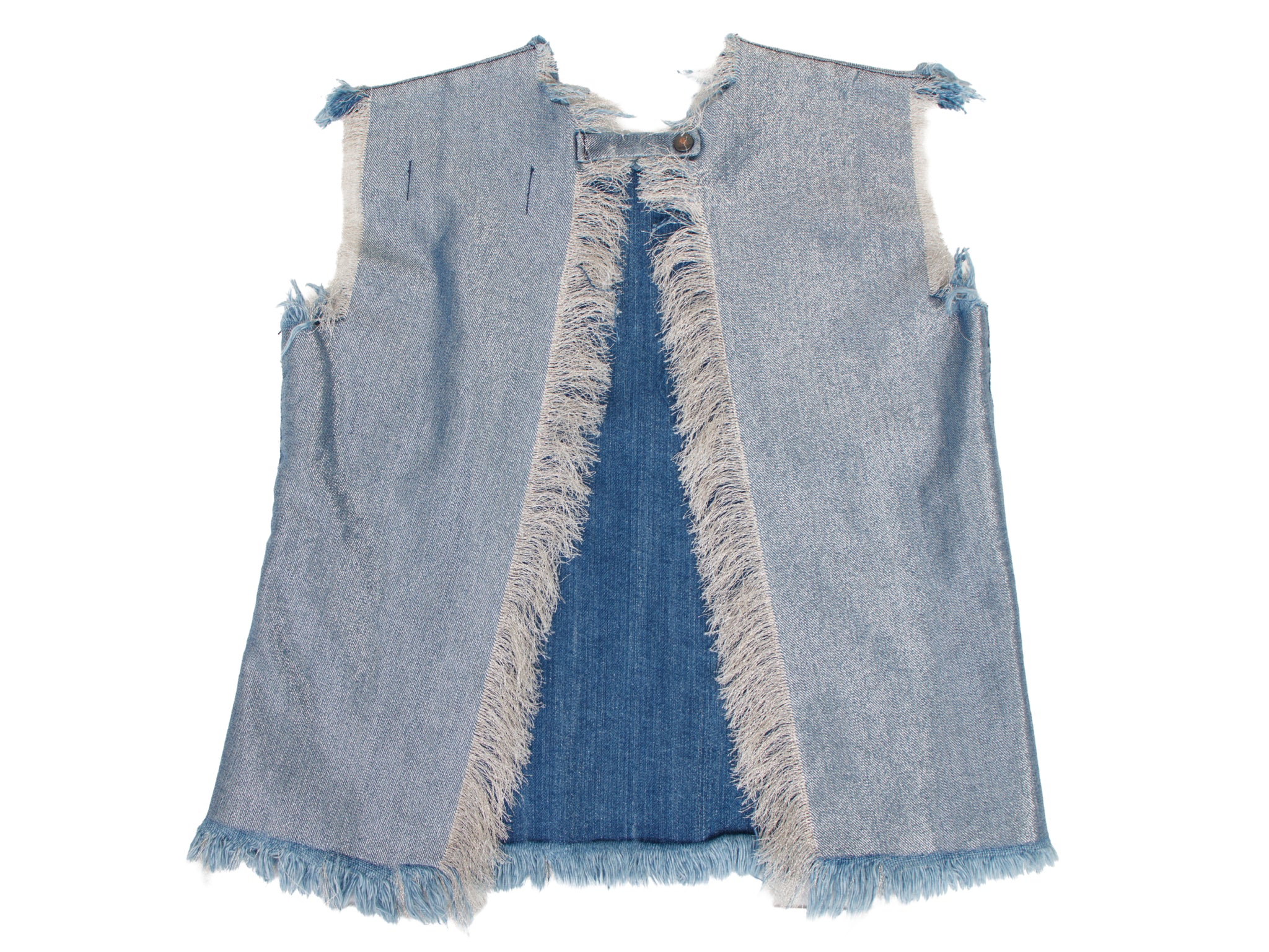 Marques Almeida Metallic Denim Top