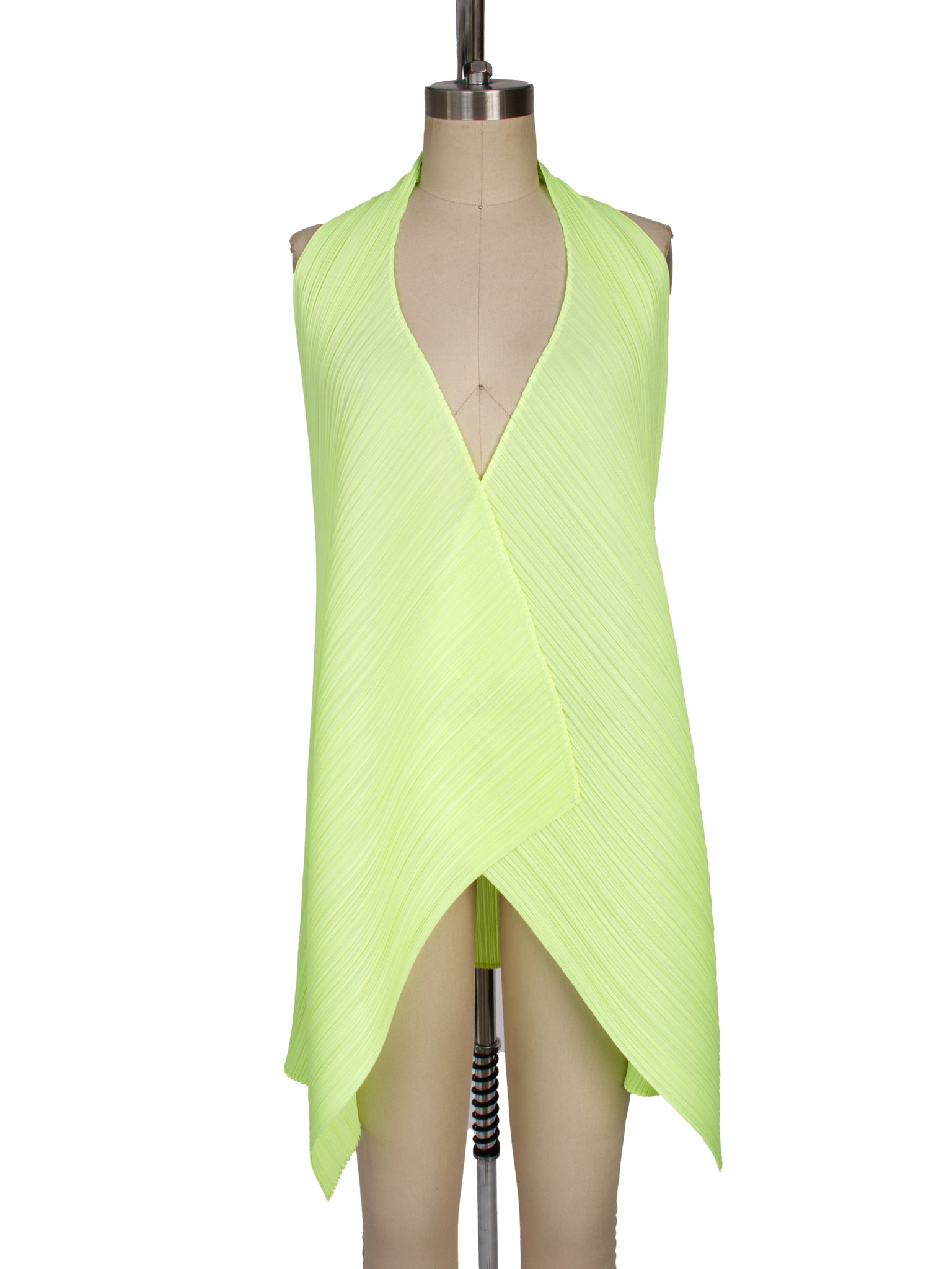 SS 2023 Pleats Please Neon Halter Vest
