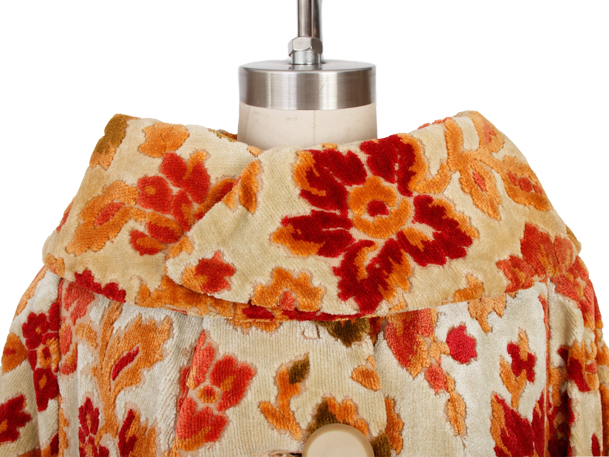 1960's Floral Tapestry Swing Coat