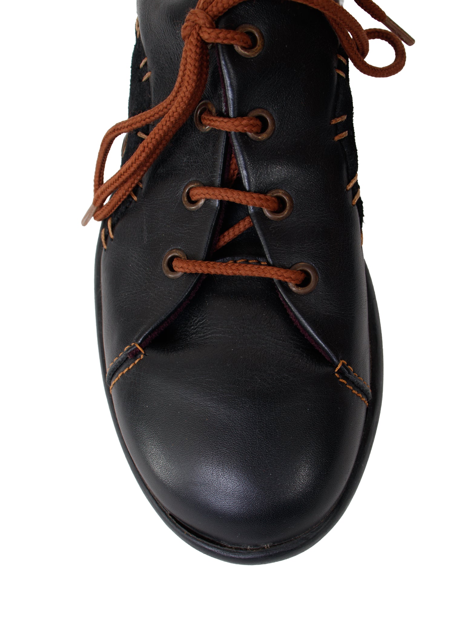 John Fluevog Leather Bubble Sole Sneakers
