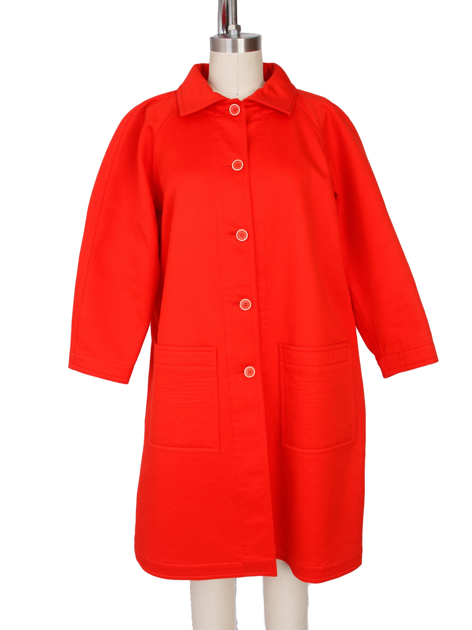Courreges Cotton Fleece Lined Coat