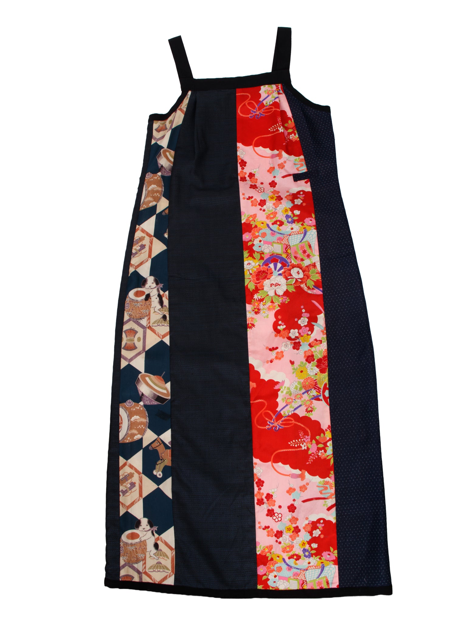 Patchwork Kimono Fabric Dress