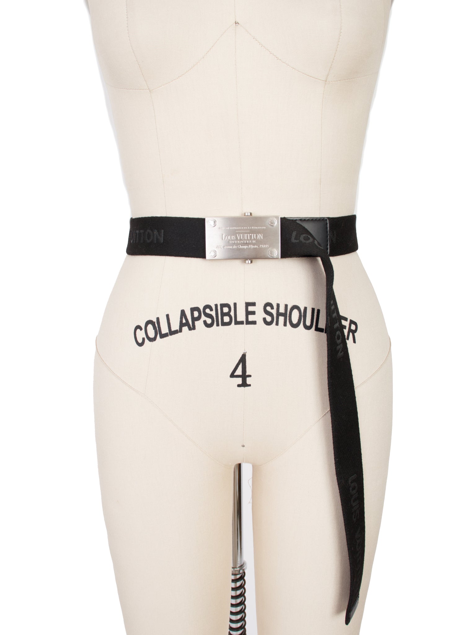 2010 Louis Vuitton Bengale Inventeur Logo Belt