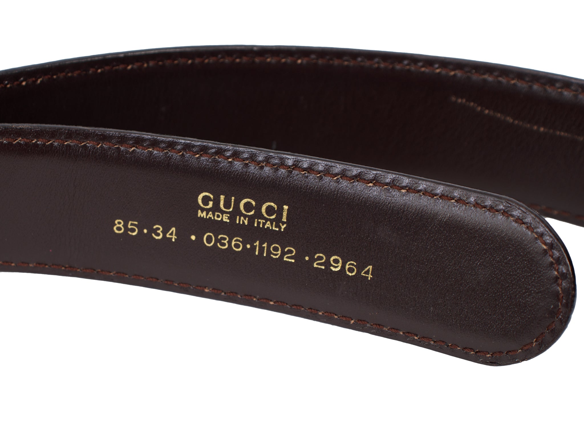 Gucci GG Buckle Leather Belt
