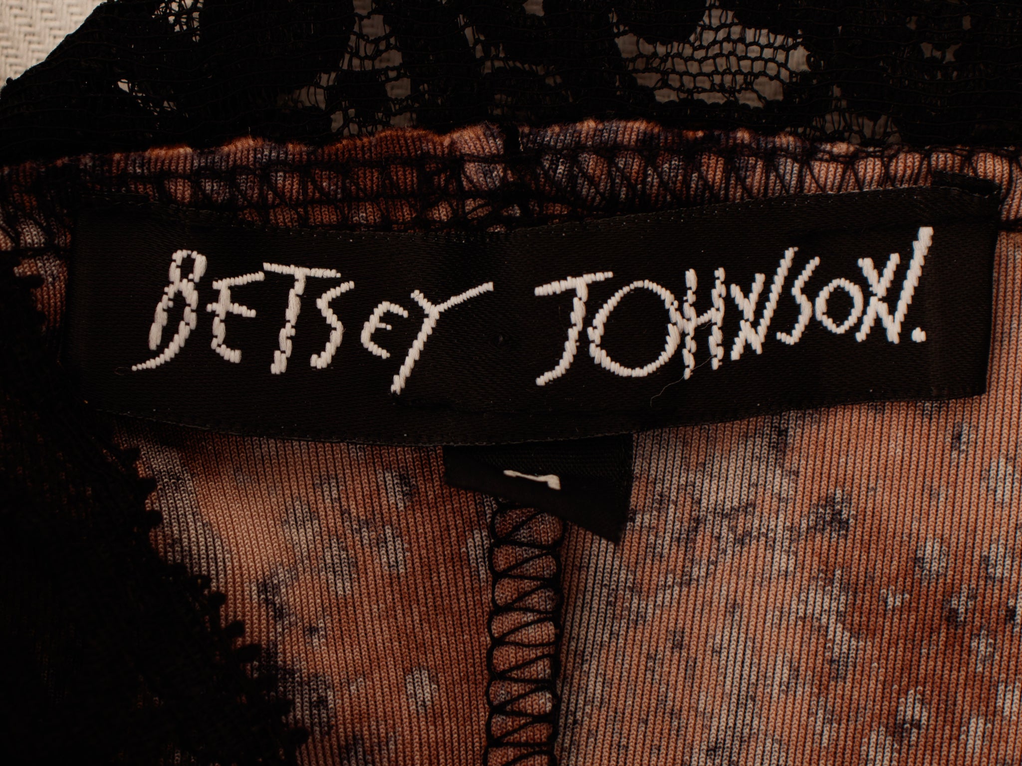 Betsey Johnson Velvet Snakeskin Print Dress