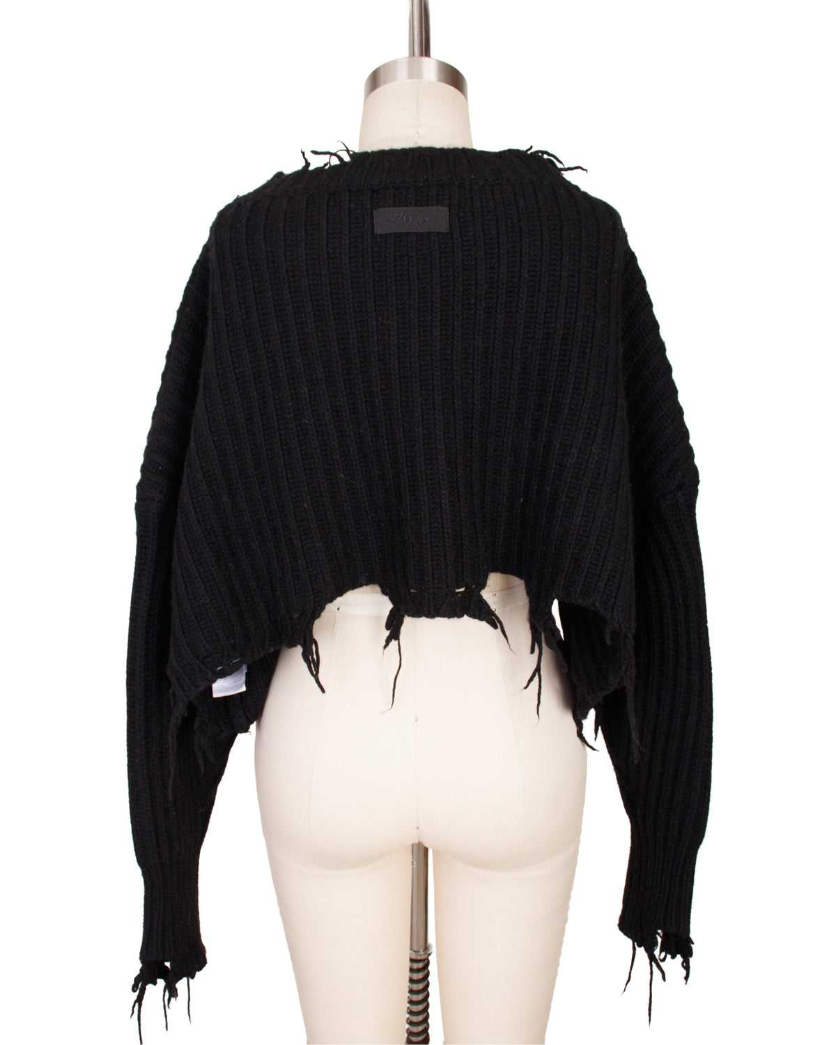 Diesel Distressed Crop Wool Sweater