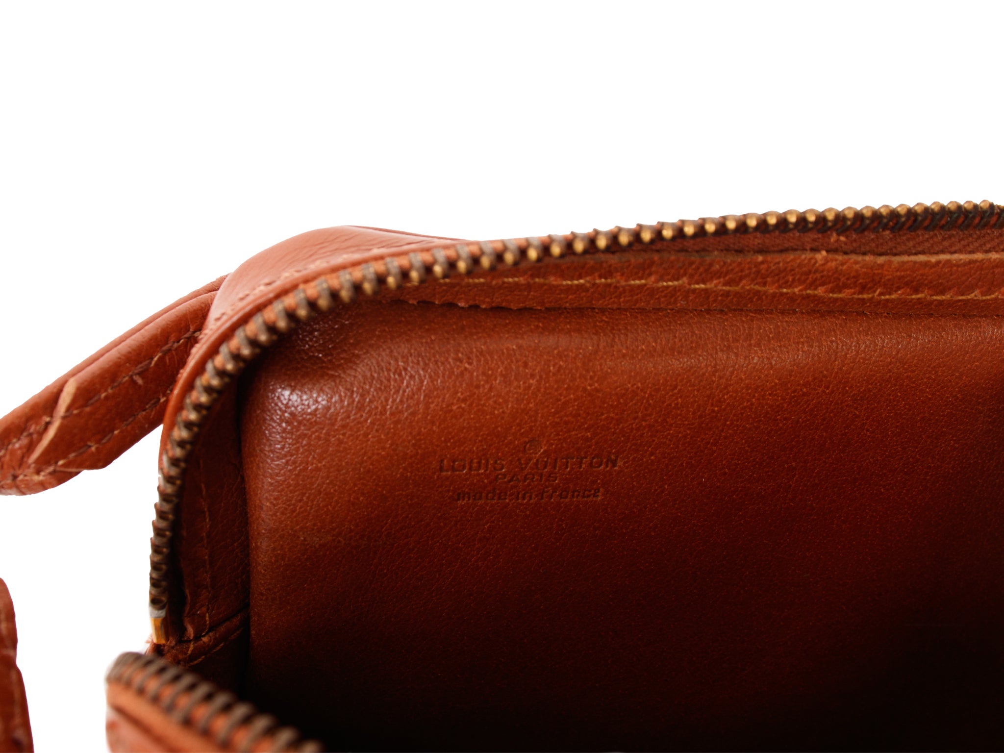 Louis Vuitton Leather Monogram Wristlet Clutch