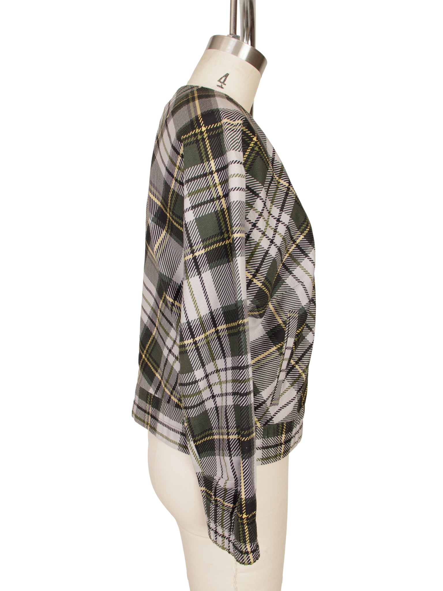 Dries Van Noten Tartan Dual Zip Bomber