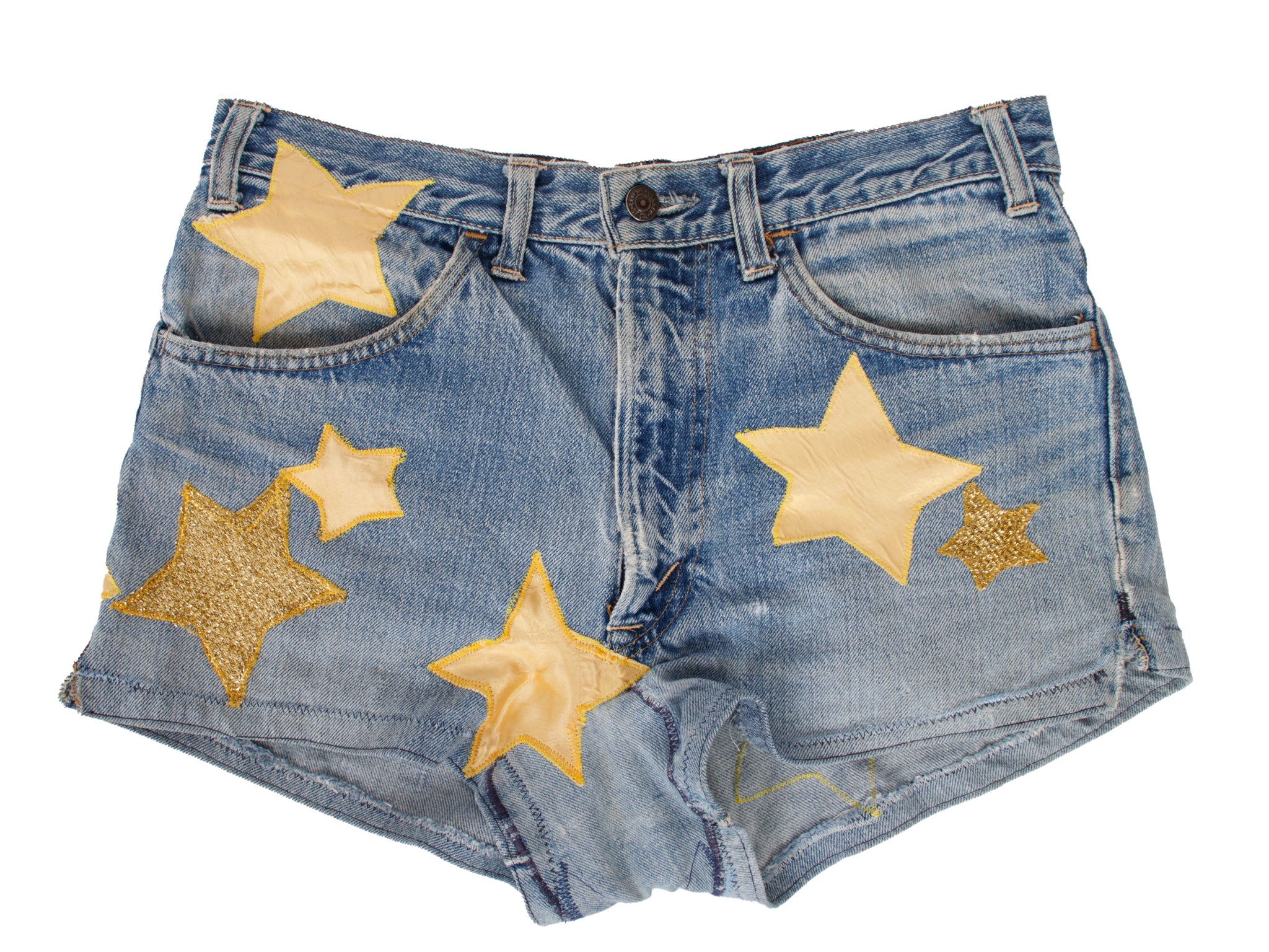 Handmade Denim Star Applique Shorts