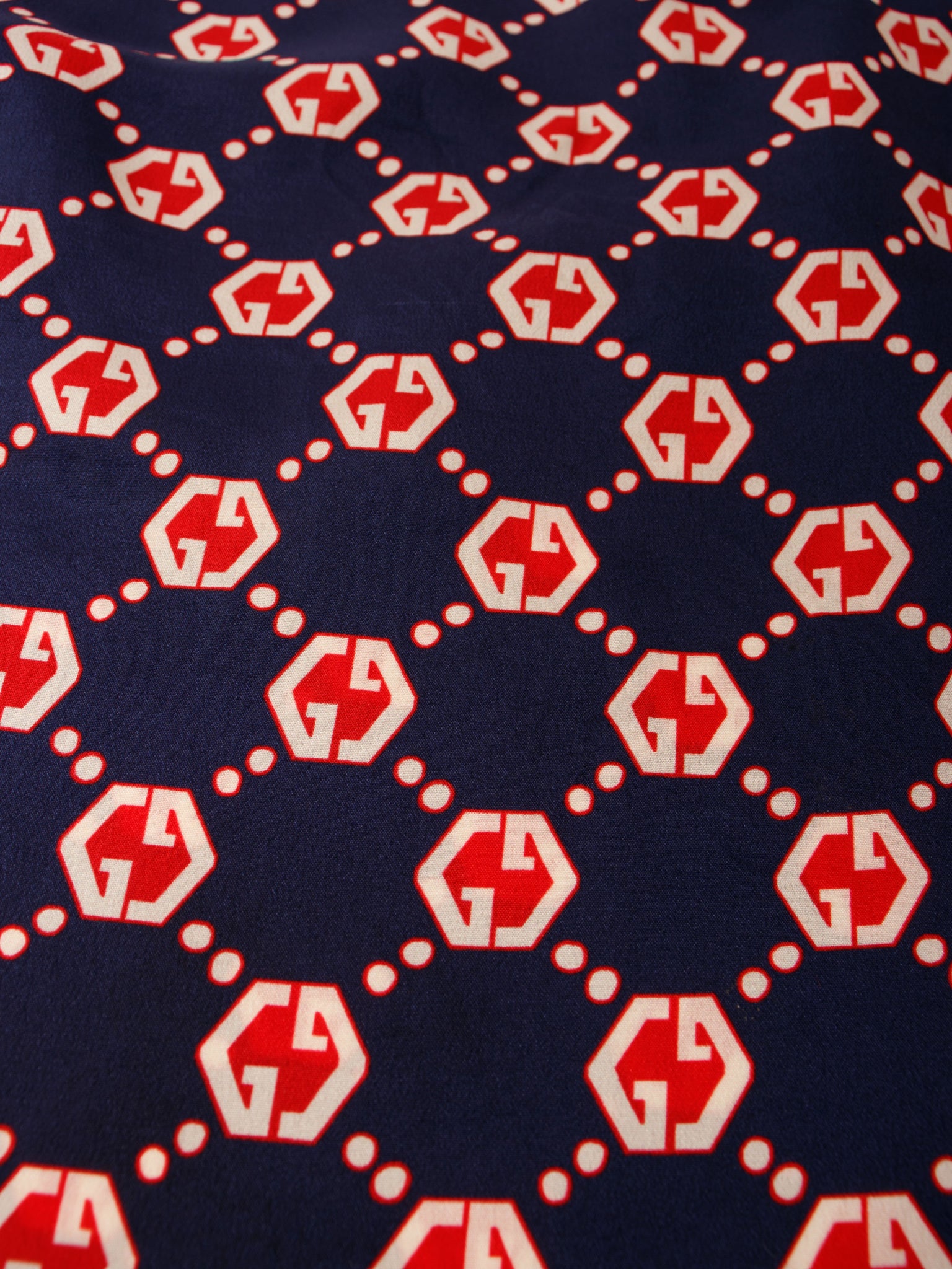 Gucci Silk GG Hexagon Print Shorts