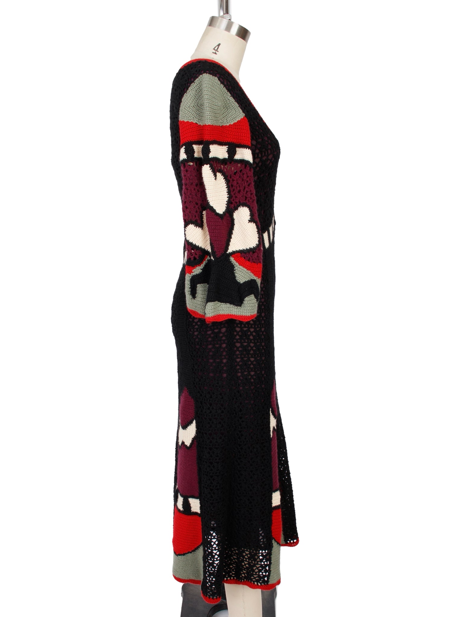 Temperley London Cashmere & Silk Crochet Dress