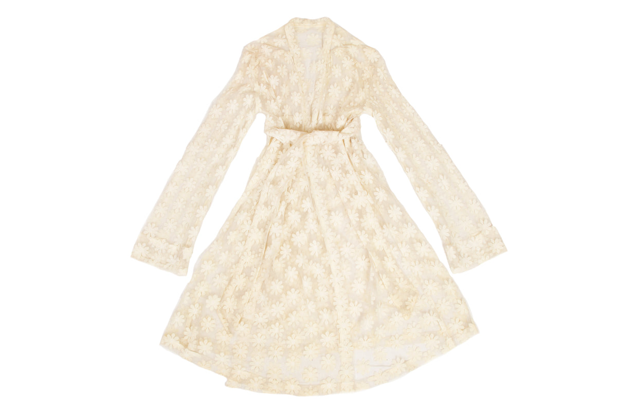 Tulle Daisy Embroidered Duster Jacket