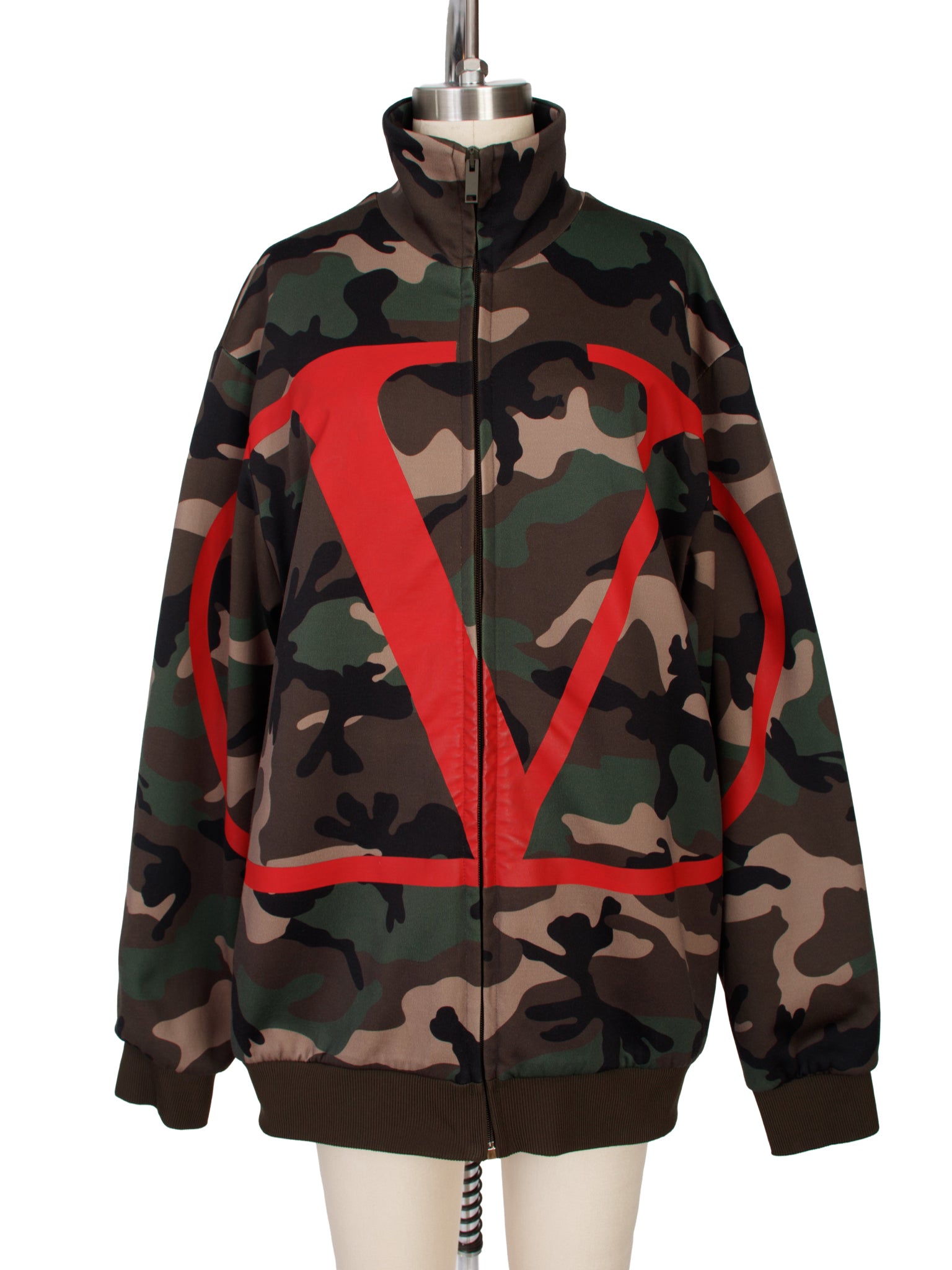 Valentino Camo Zip Up Jacket