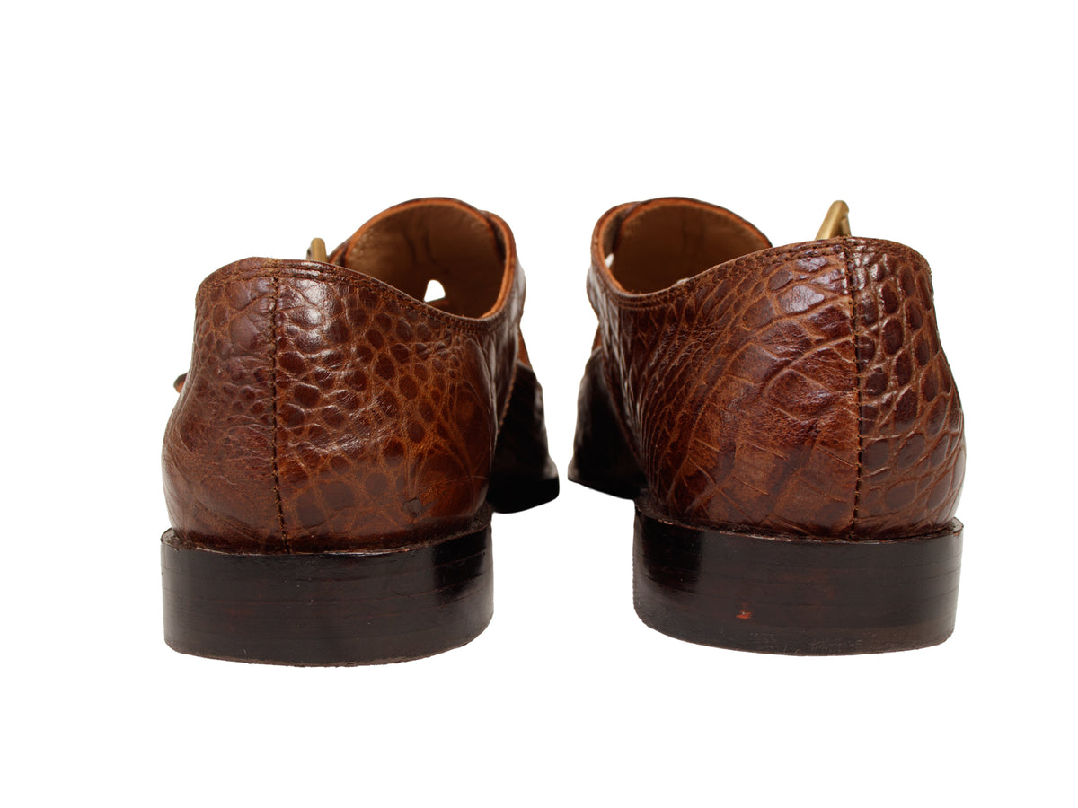 Caron Callahan Celina Croc Embossed Oxfords
