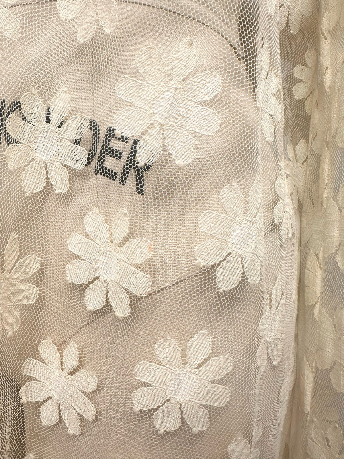 Tulle Daisy Embroidered Duster Jacket