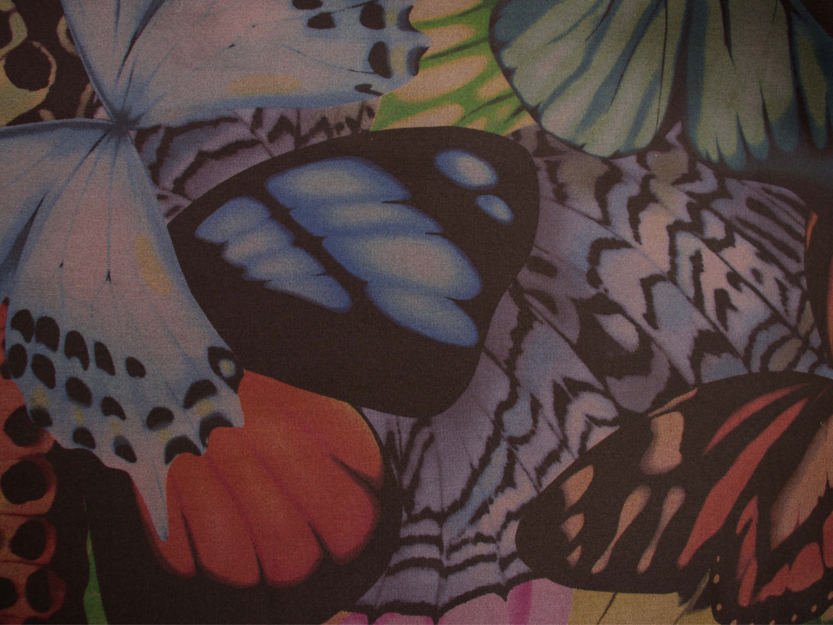 Versace Silk Butterfly Print Shirt