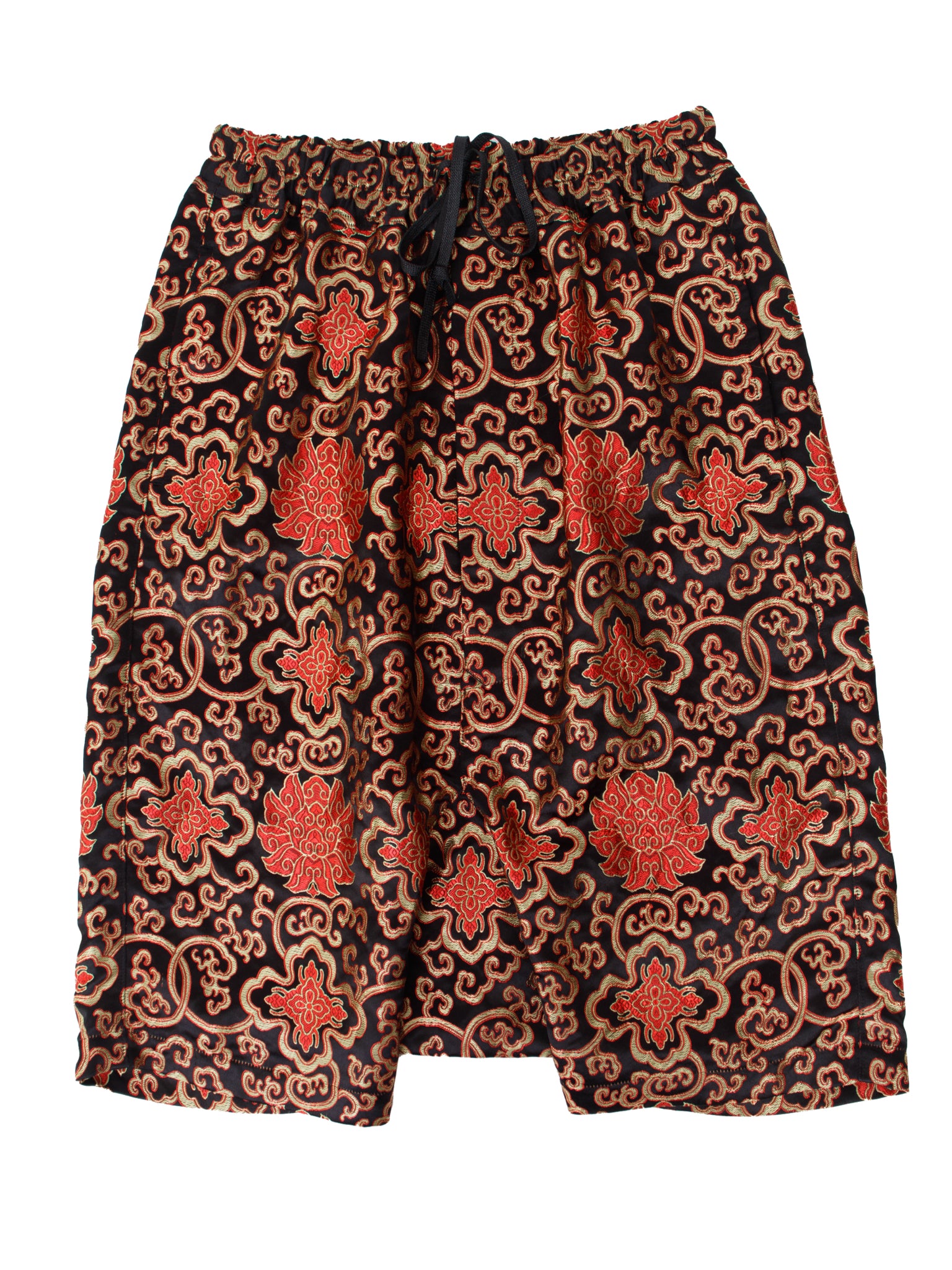 Junya Watanabe Satin Brocade Harem Shorts