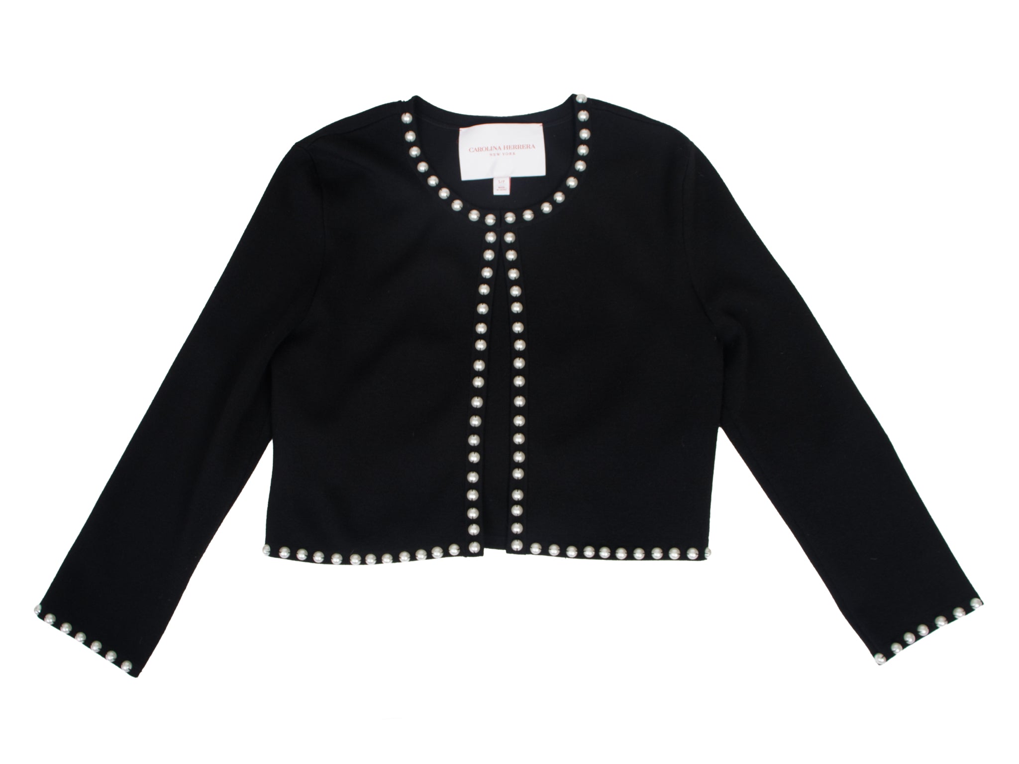 Carolina Herrera Faux Pearl Embellished Cardigan & Dress Set