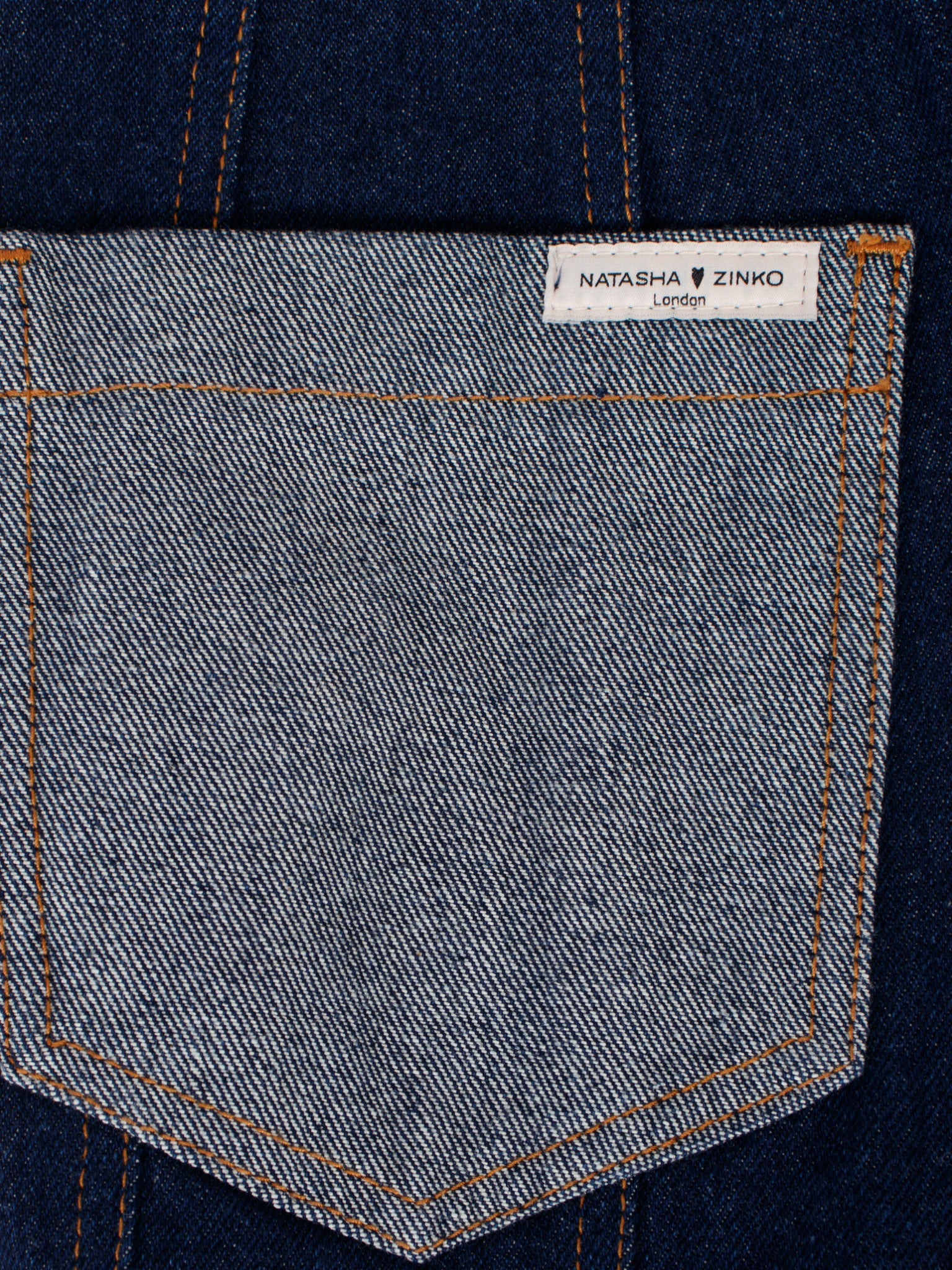 Natasha Zinko Denim Patchwork & Tulle Skirt