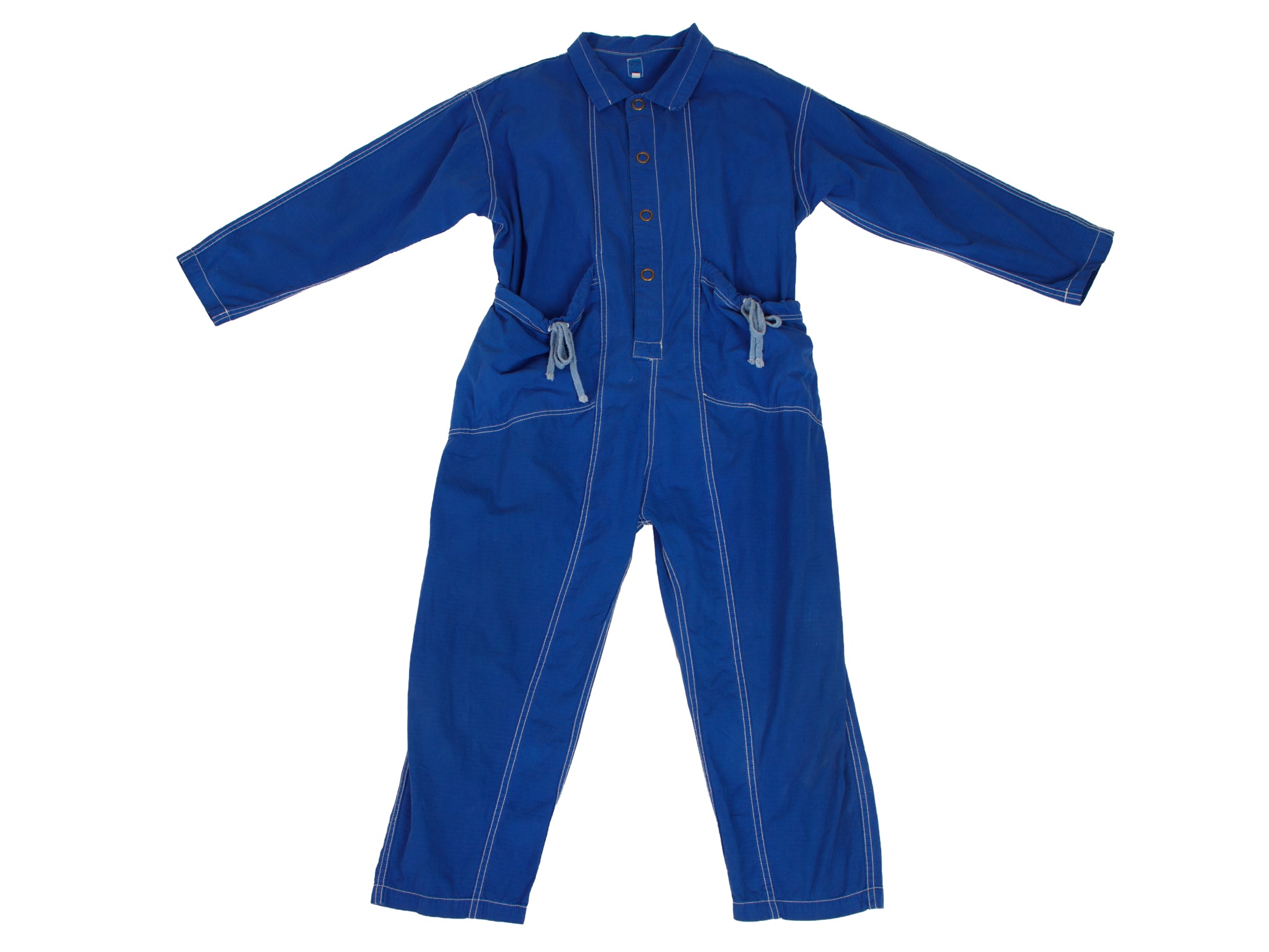 Judi Rosen Canvas Contrast Stitch Jumpsuit