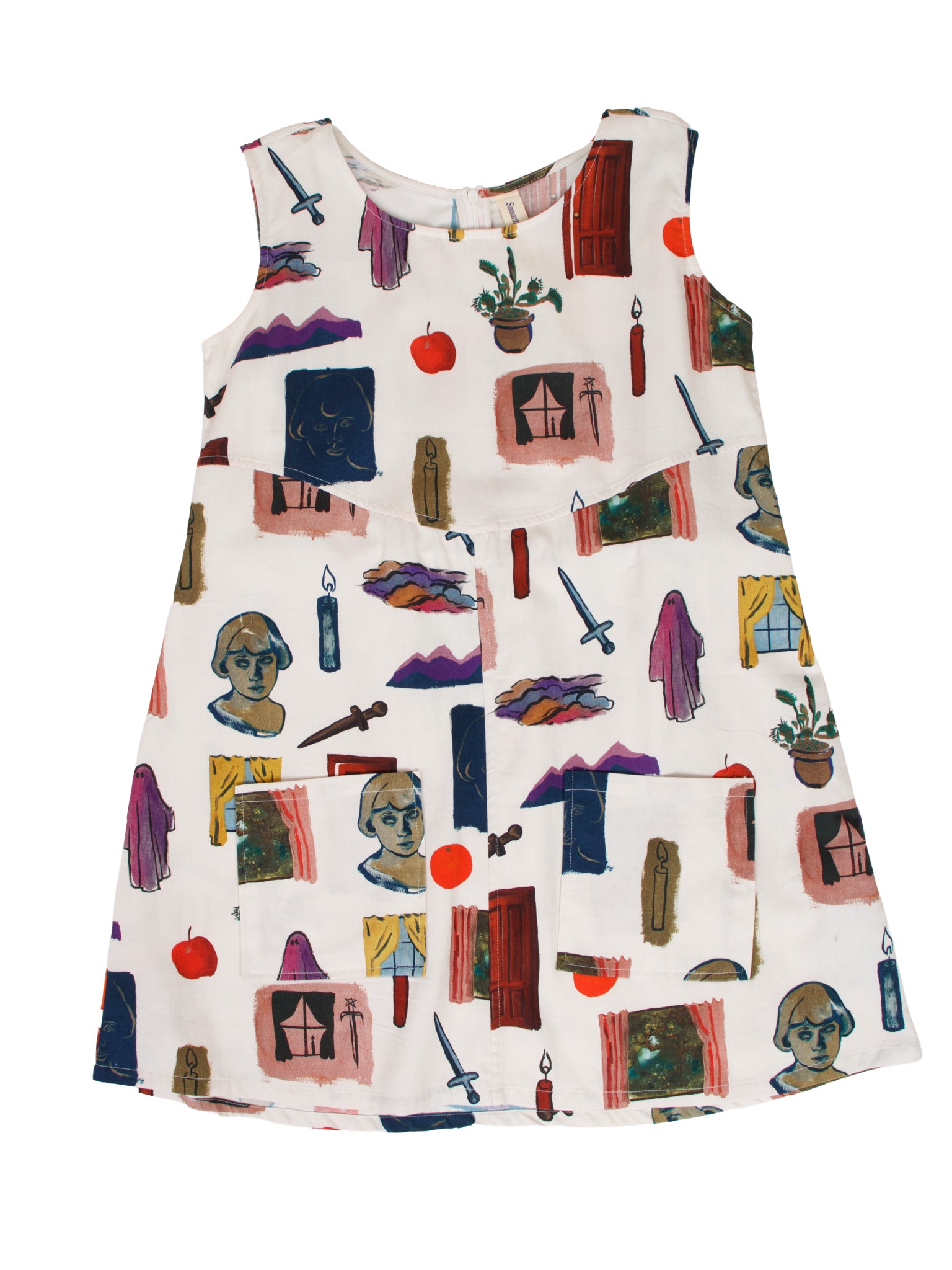 Samantha Pleet "Dreaming" Print Mini Dress as-is