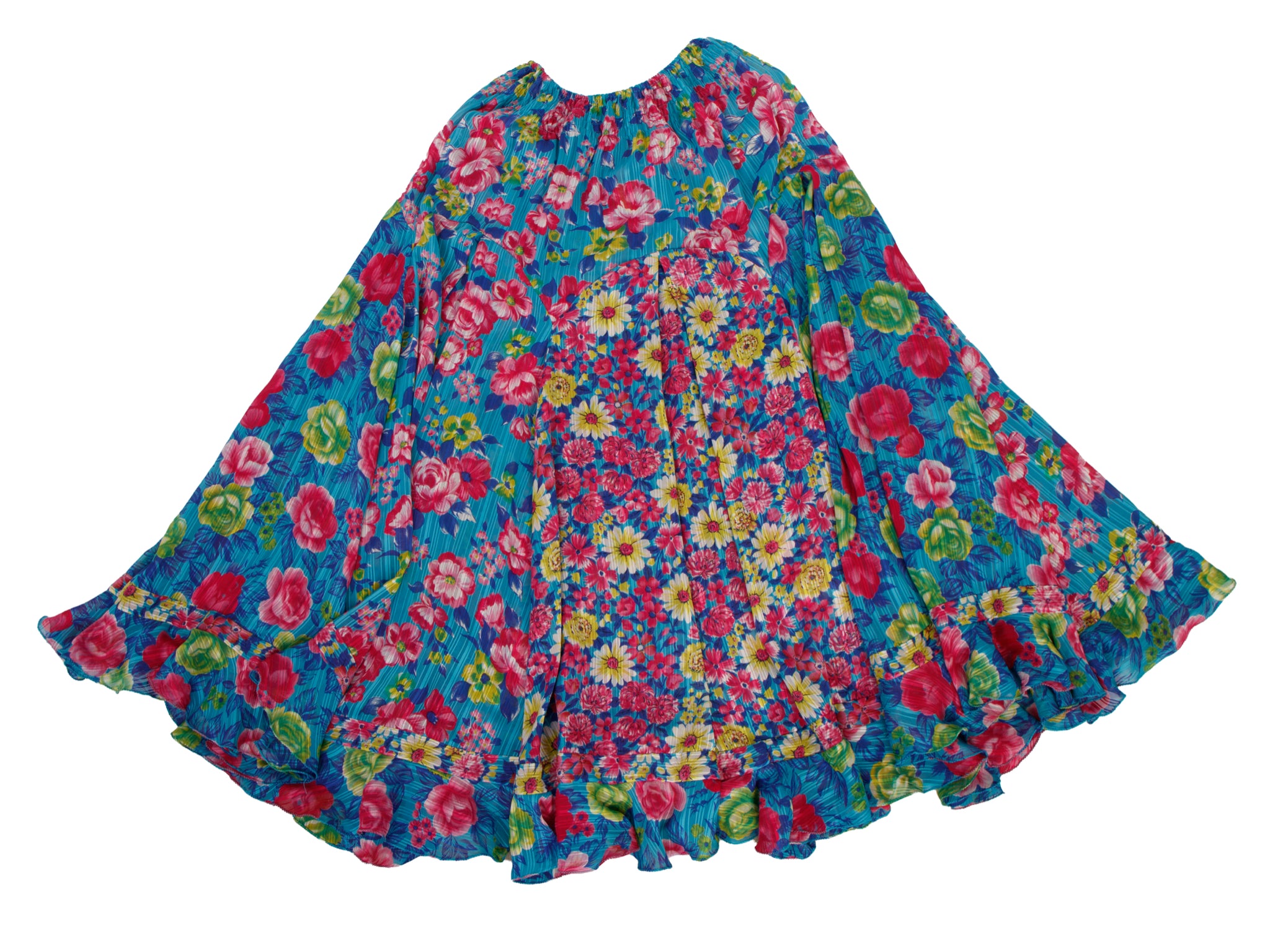 Diane Freis Floral Stripe Jacquard Skirt Set