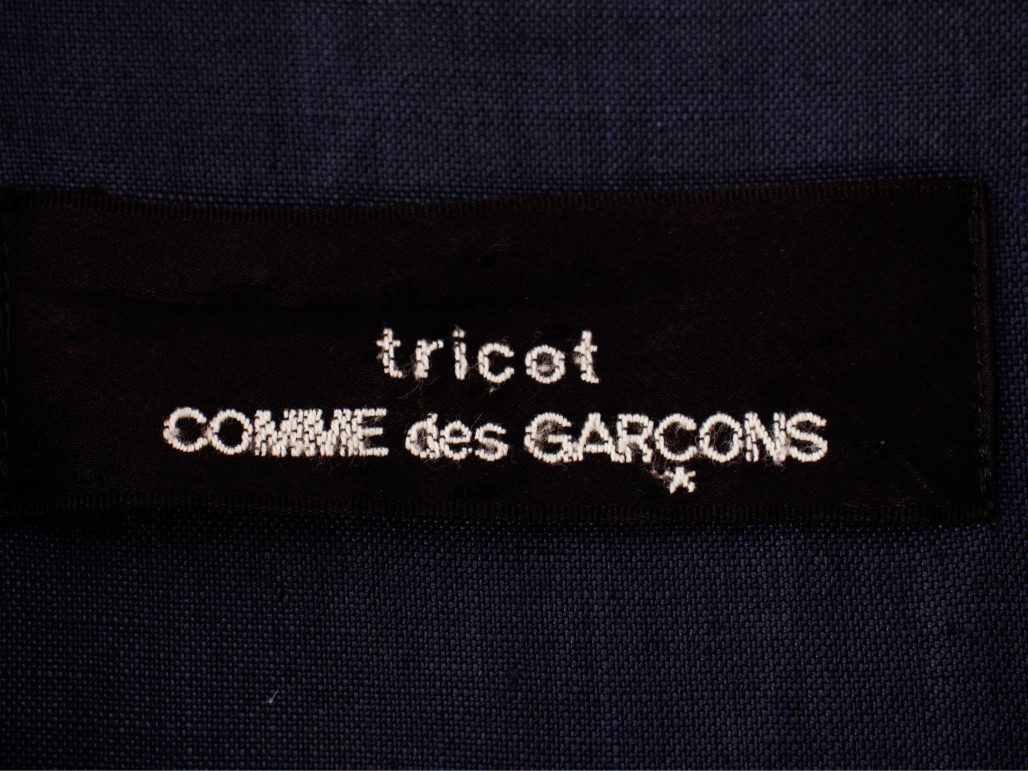 Tricot Comme des Garcons Linen Wrap Overlay Dress