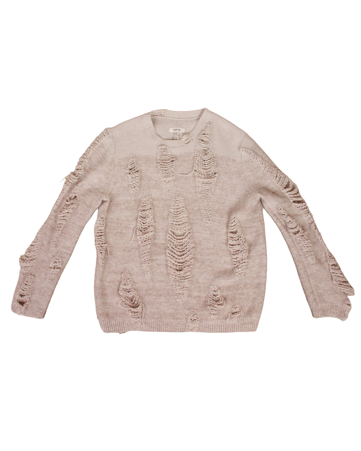 KAPITAL Wool Distressed Sweater