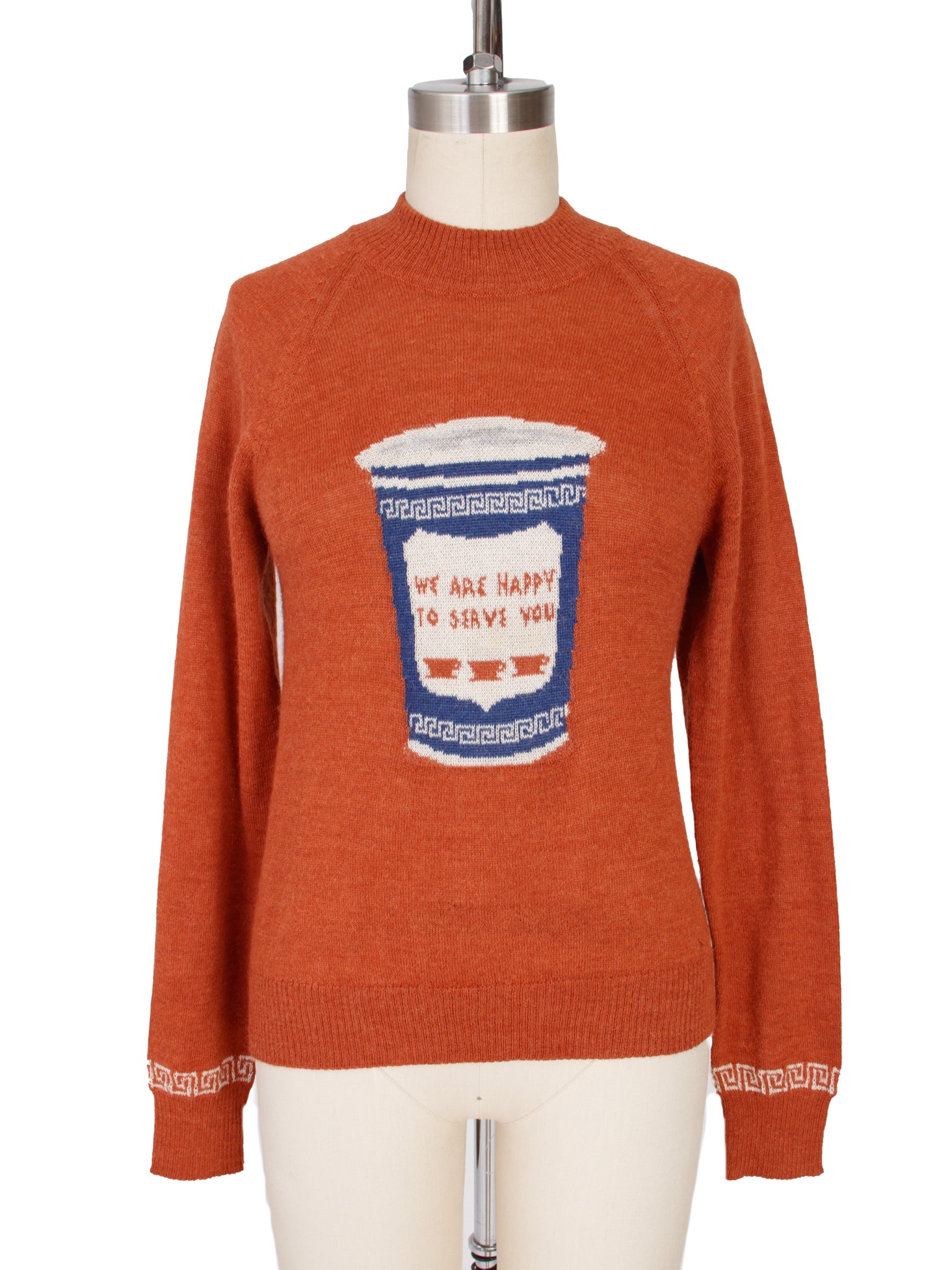 Rachel Antonoff Alpaca Coffee Cup Intarsia Sweater