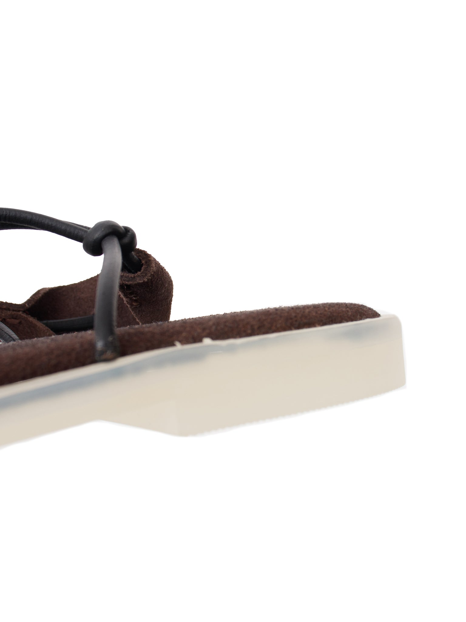 SS 2025 Tibi Silas Suede & Rubber Sandals