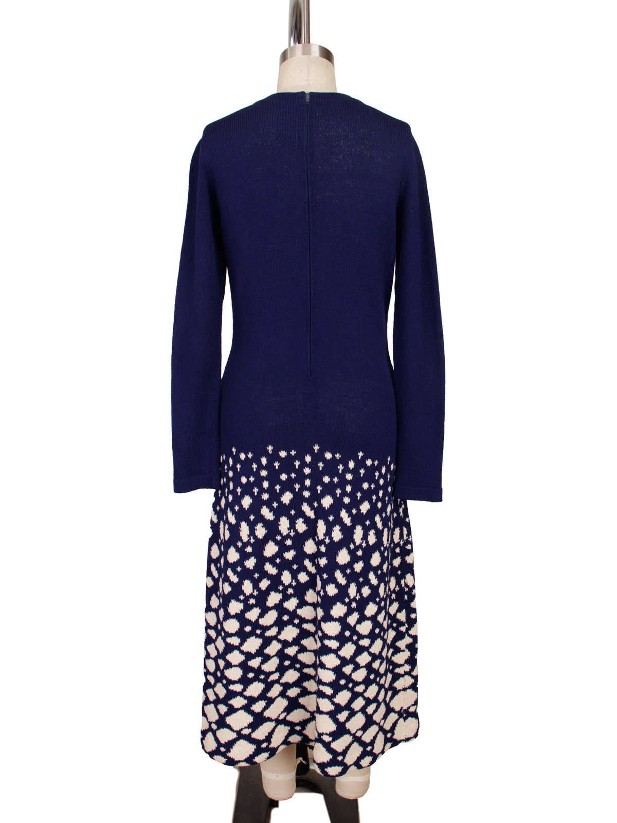 1970s Gumps Instarsia Maxi Dress