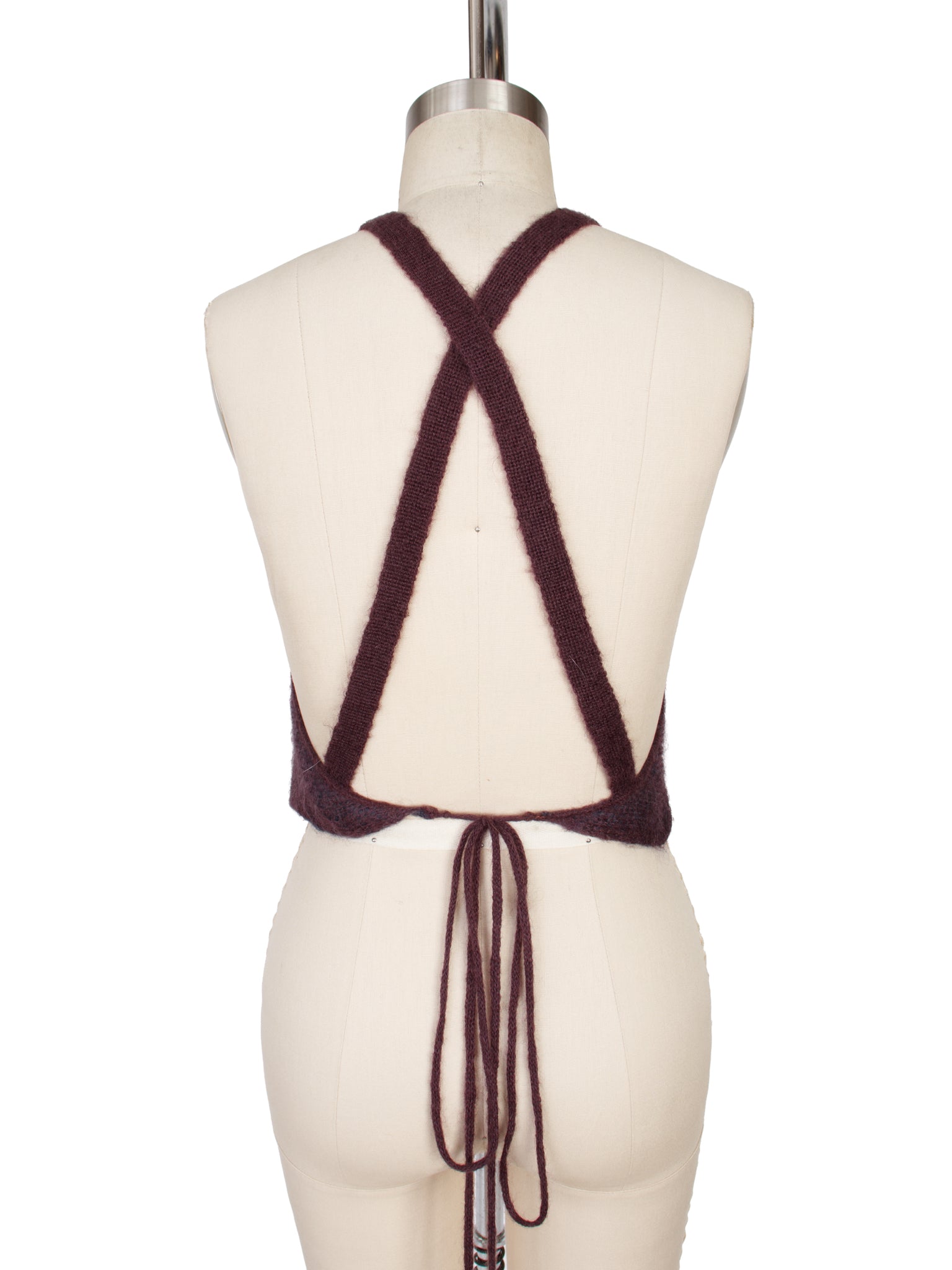 Sarah Pacini Open Knit Halter Top
