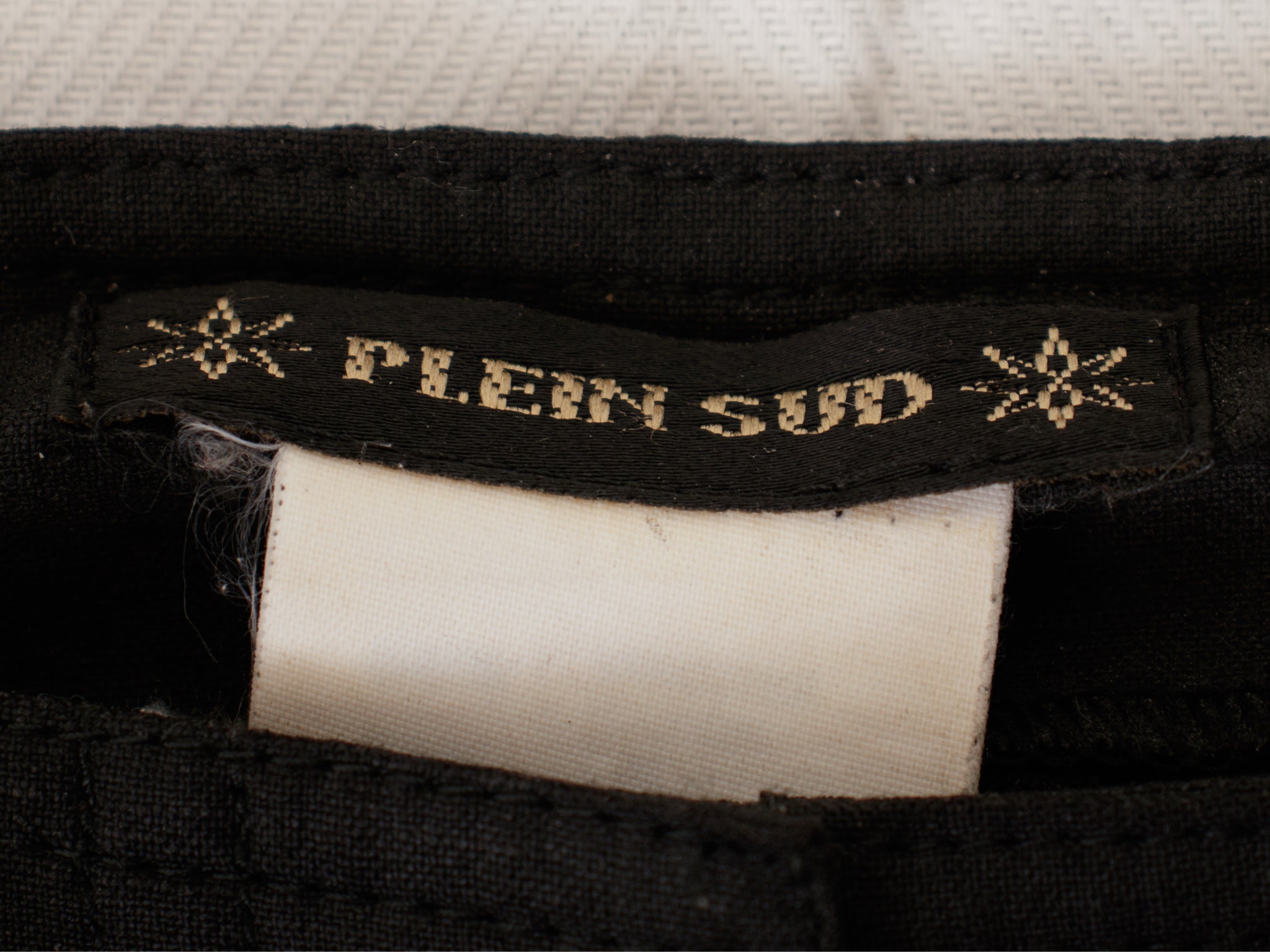 Plein Sud Moto Patch Low-Rise Pants