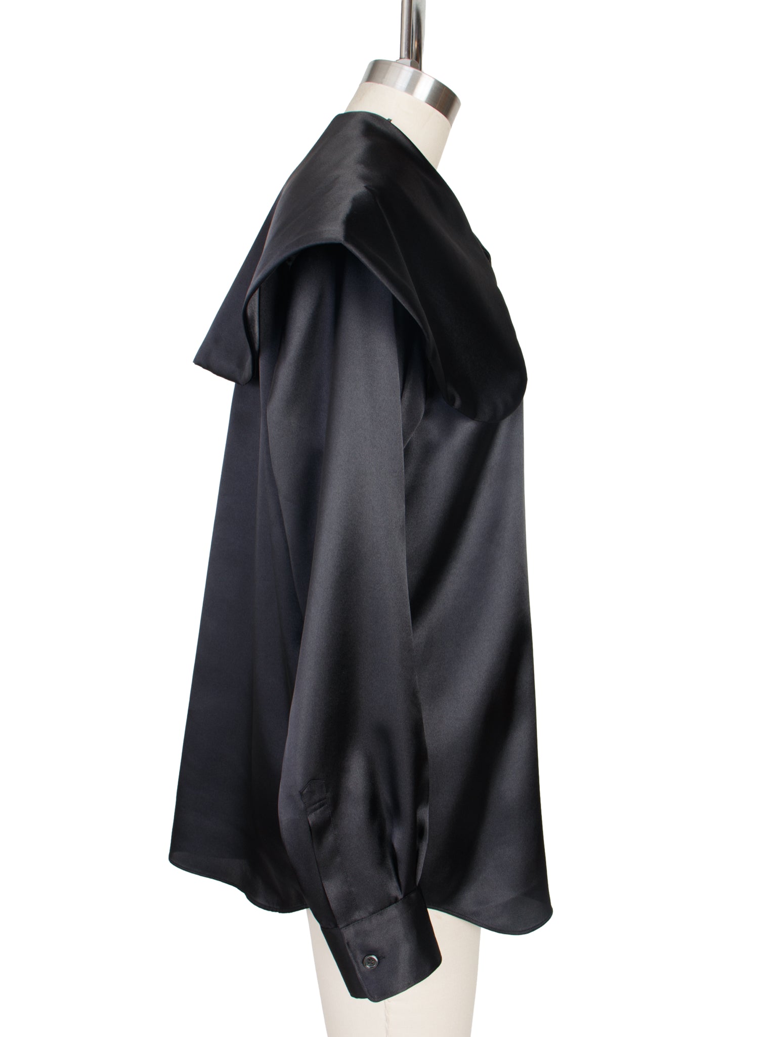 2024 Comme des Garcons Satin Oversize Collar Shirt