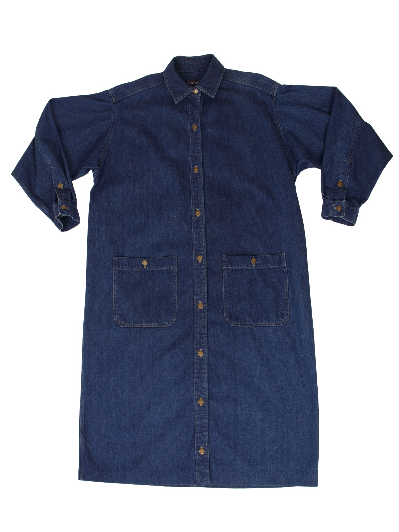 Calvin Klein Denim Oversize Coat Dress