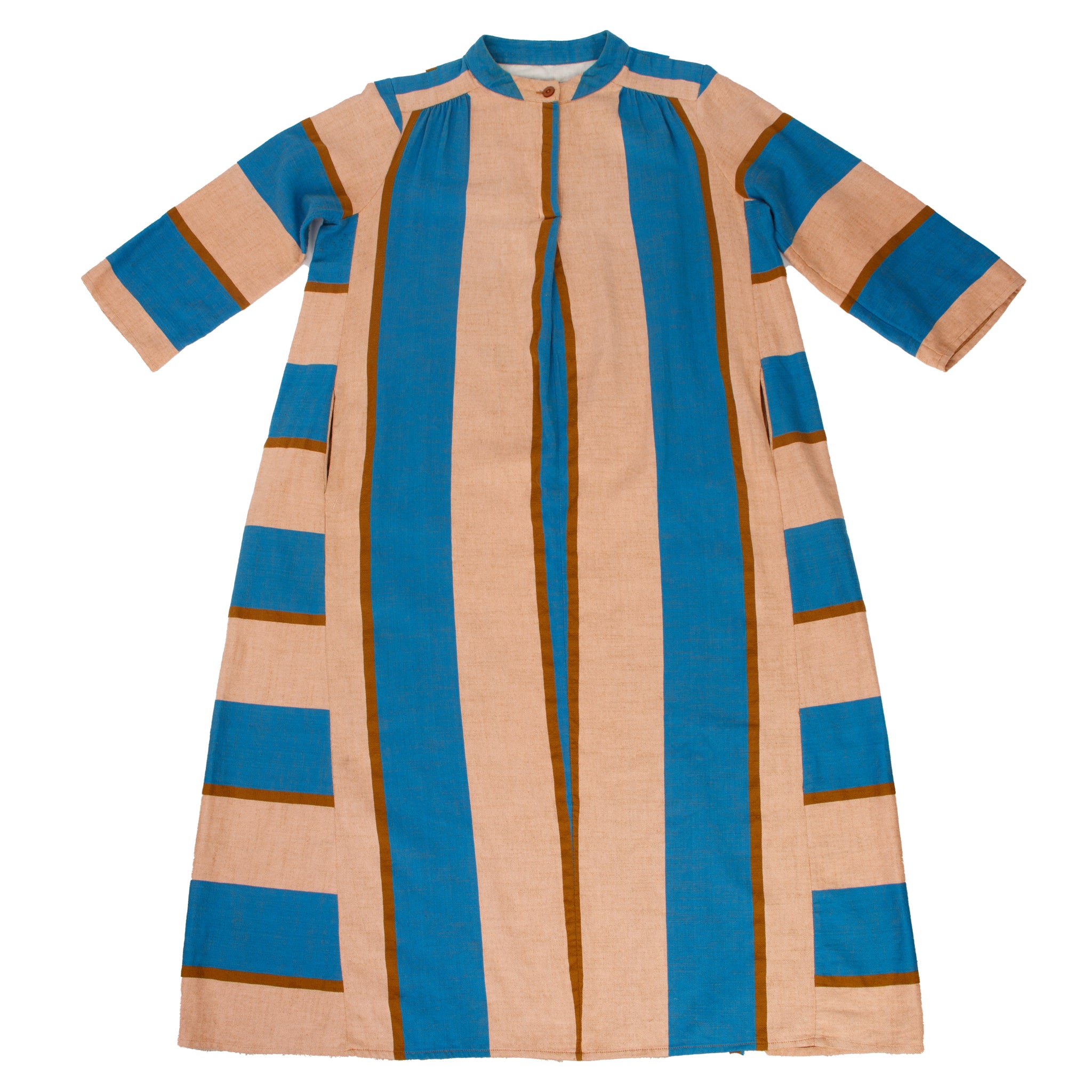 Ace & Jig Blue & Pink Thick Striped Kaftan