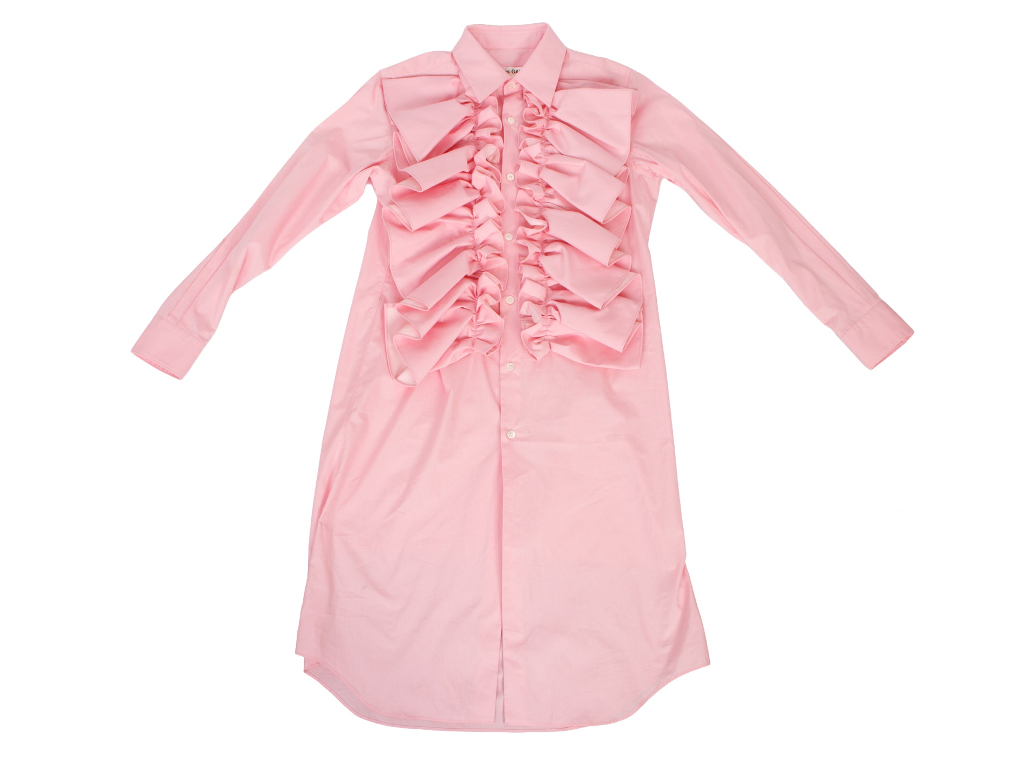 2019 Comme des Garcons Ruffle Shirt Dress