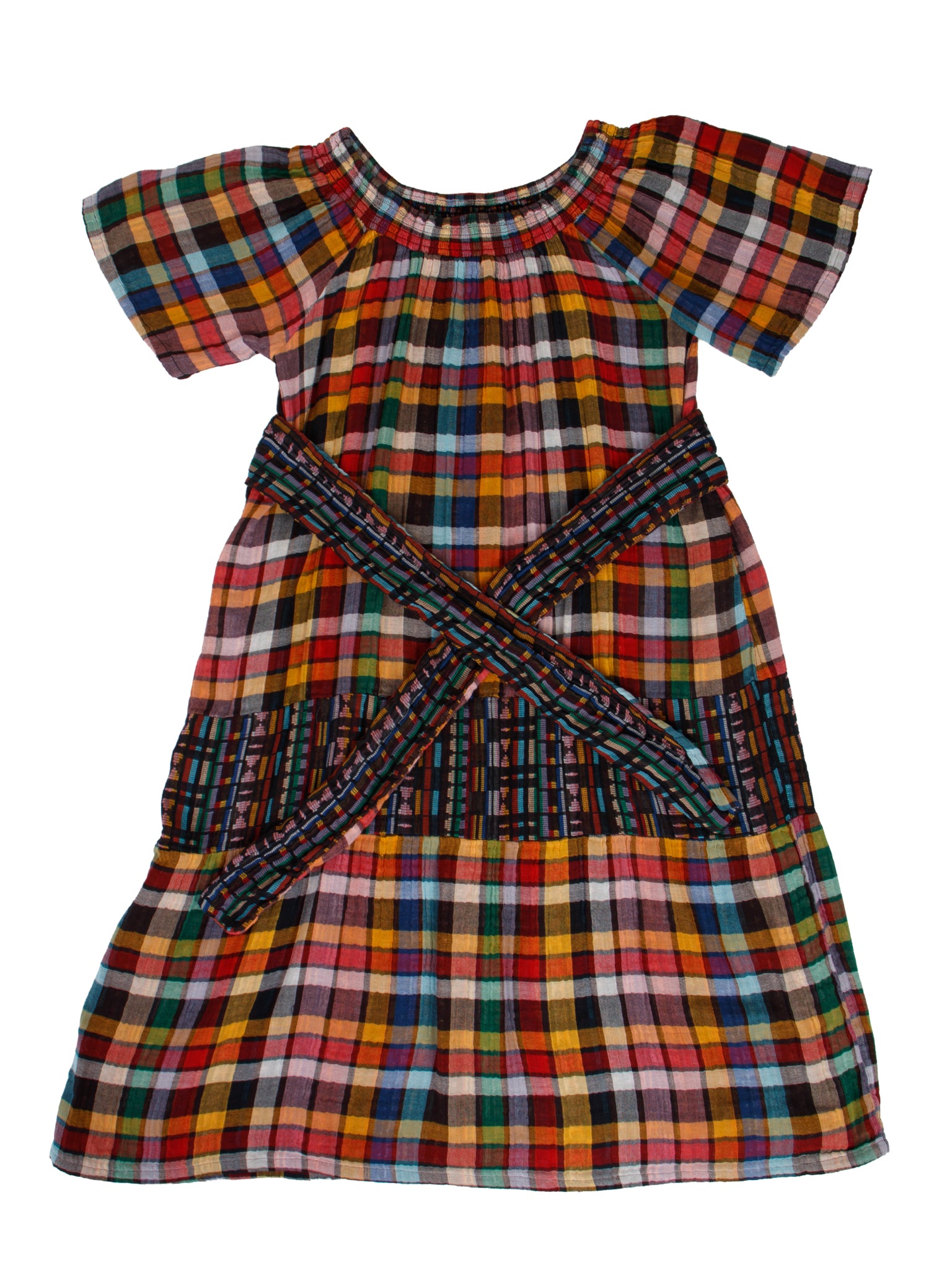 Ace & Jig Rainbow Double Gauze Check Dress