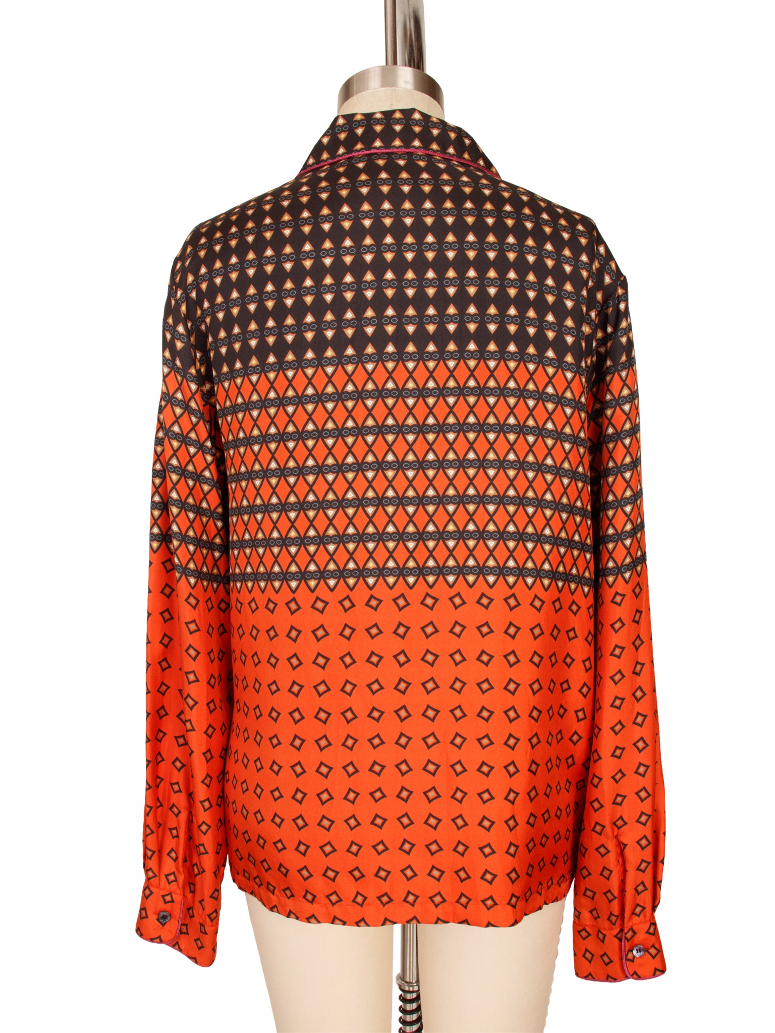 Etro Silk Geometric Print Shirt