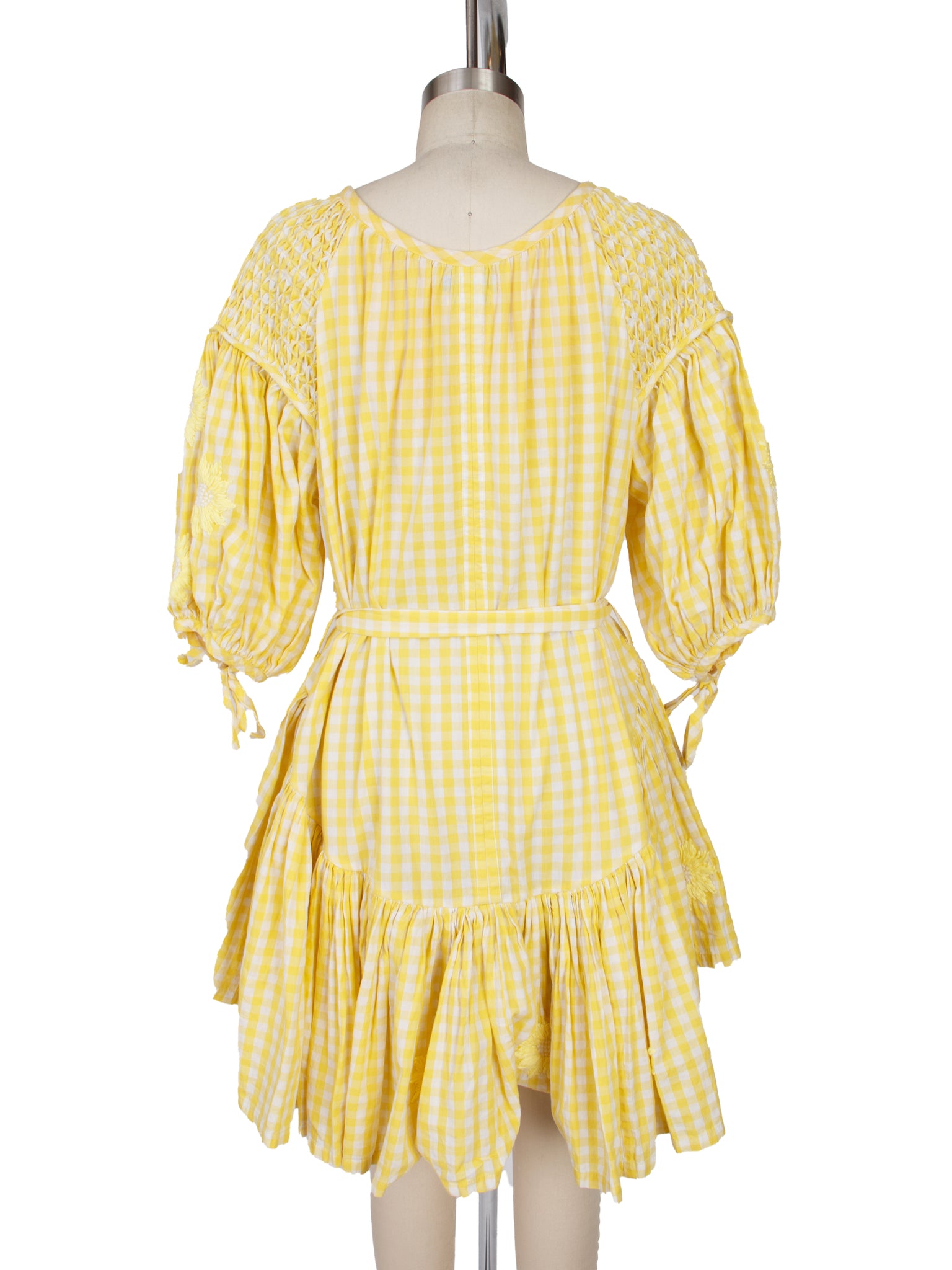 Innika Choo Gingham Embroidered Dress
