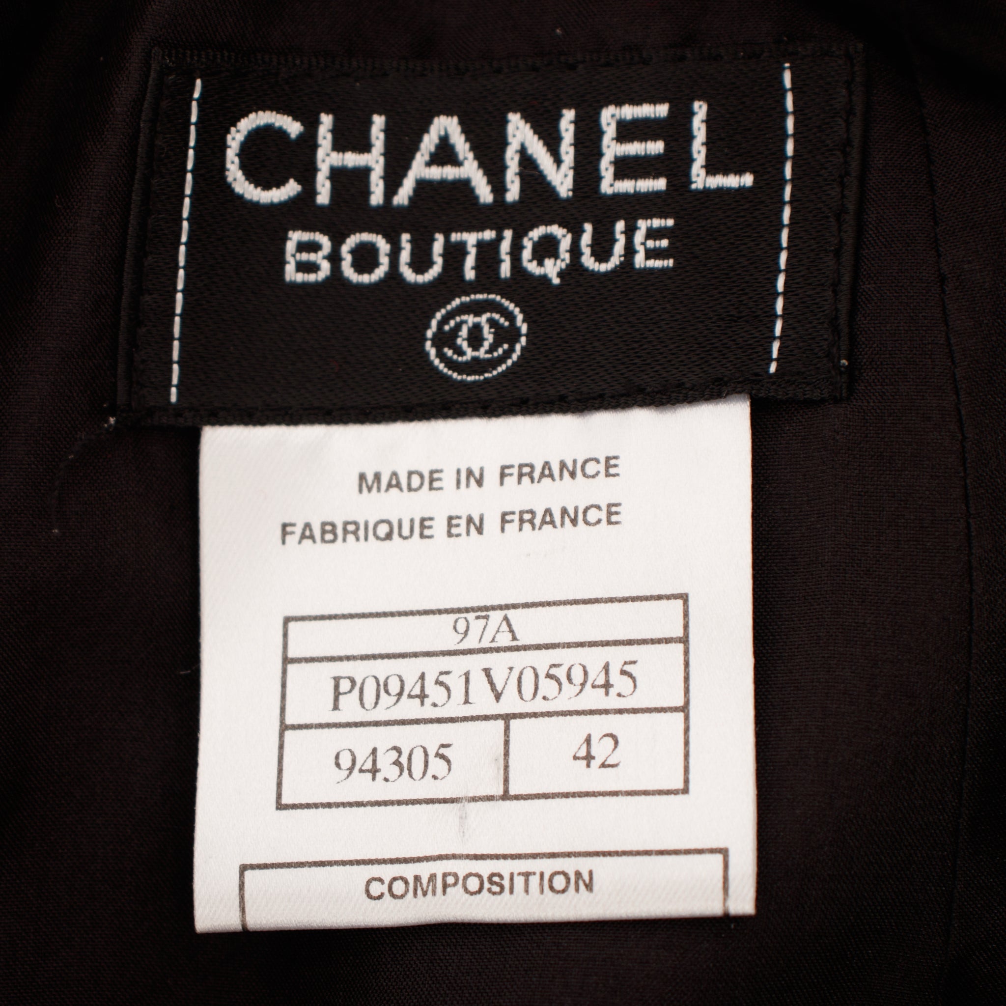 A/W 1997 Chanel Wool Bouclé Pleated Skirt
