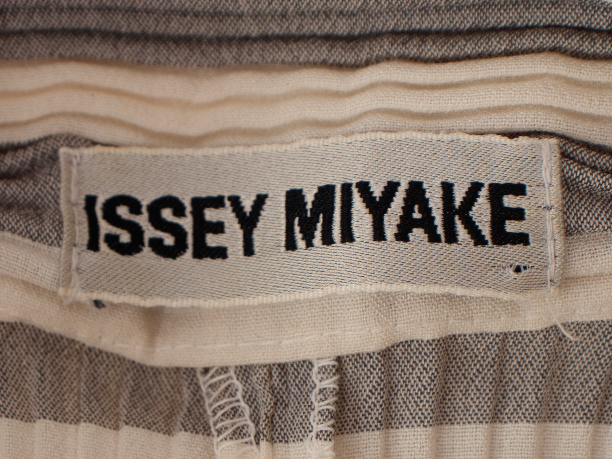 FW 1991 Issey Miyake Striped Plisse Jacket