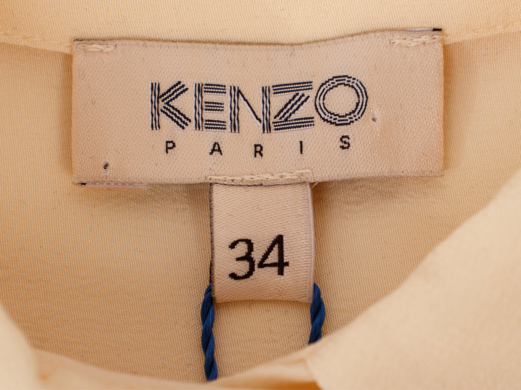 Kenzo Silk Babydoll Pleated Dress