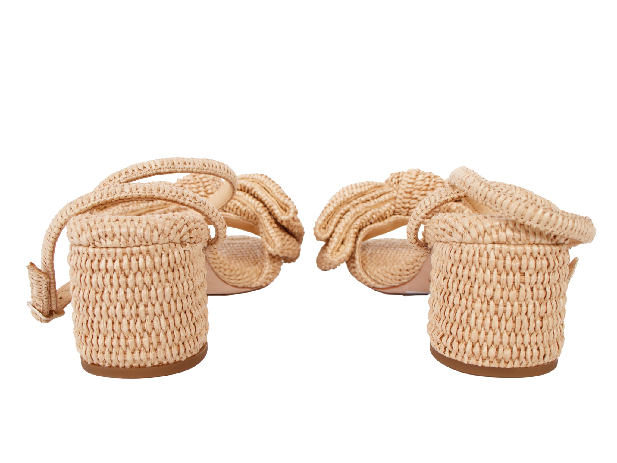 Loeffler Randall Basket Weave Bow Sandals
