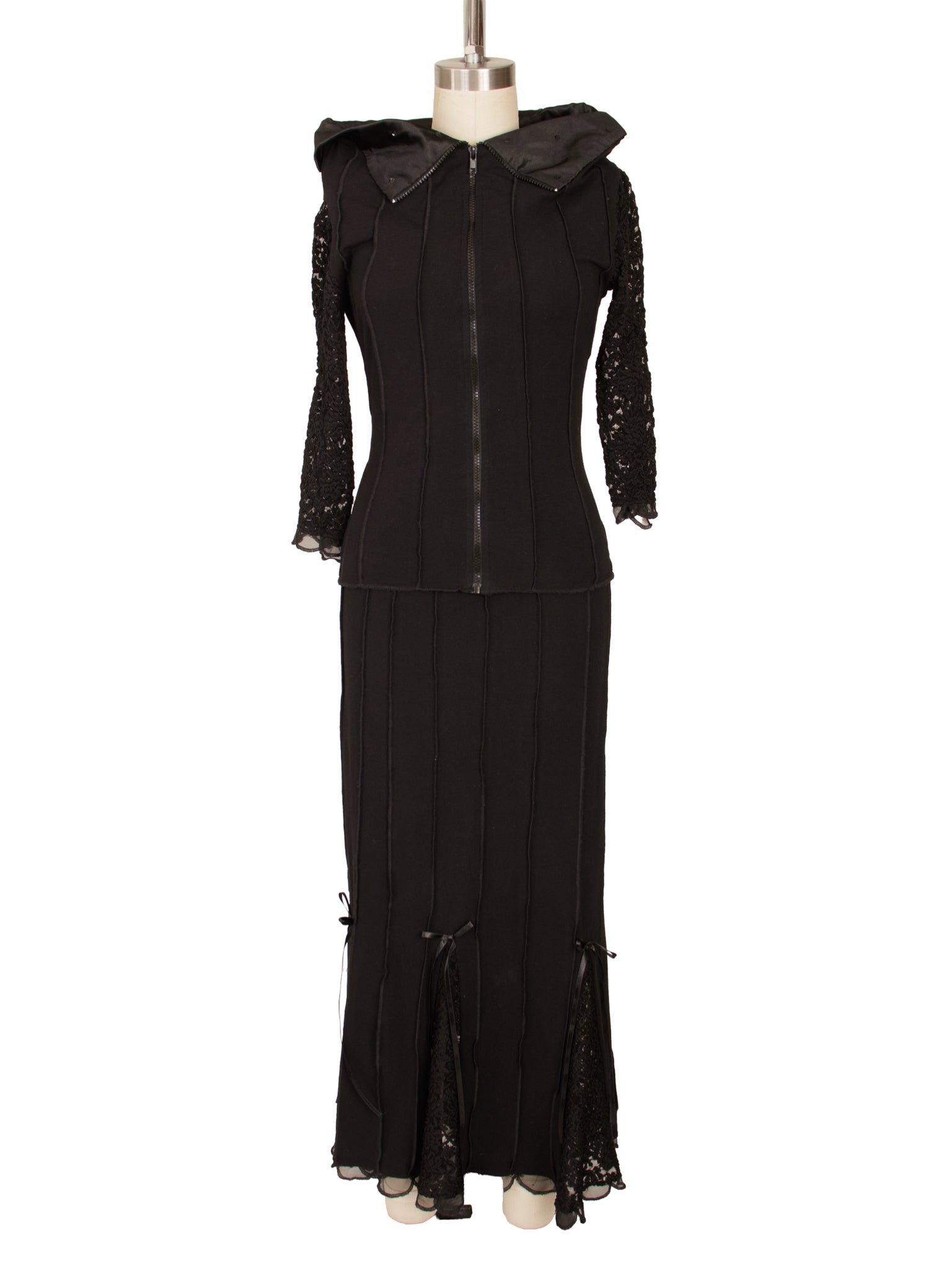 Maureene Keene NYC Exposed Seam Top & Skirt Set